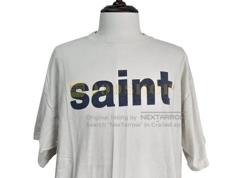 Saint Michael Saint Michael Slogan LOGO short sleeves Size US XXL / EU 58 / 5 - 3 Thumbnail