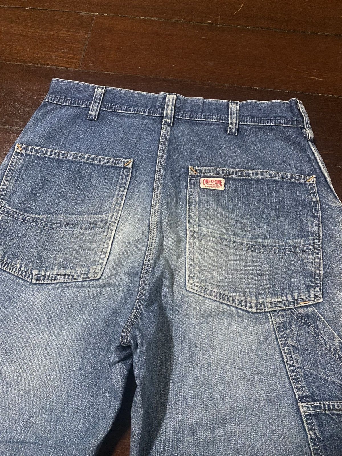 Japanese Brand Vintage Edwin 101 Carpenter Jeans Workers Pants mud wash Size US 31 - 15 Thumbnail