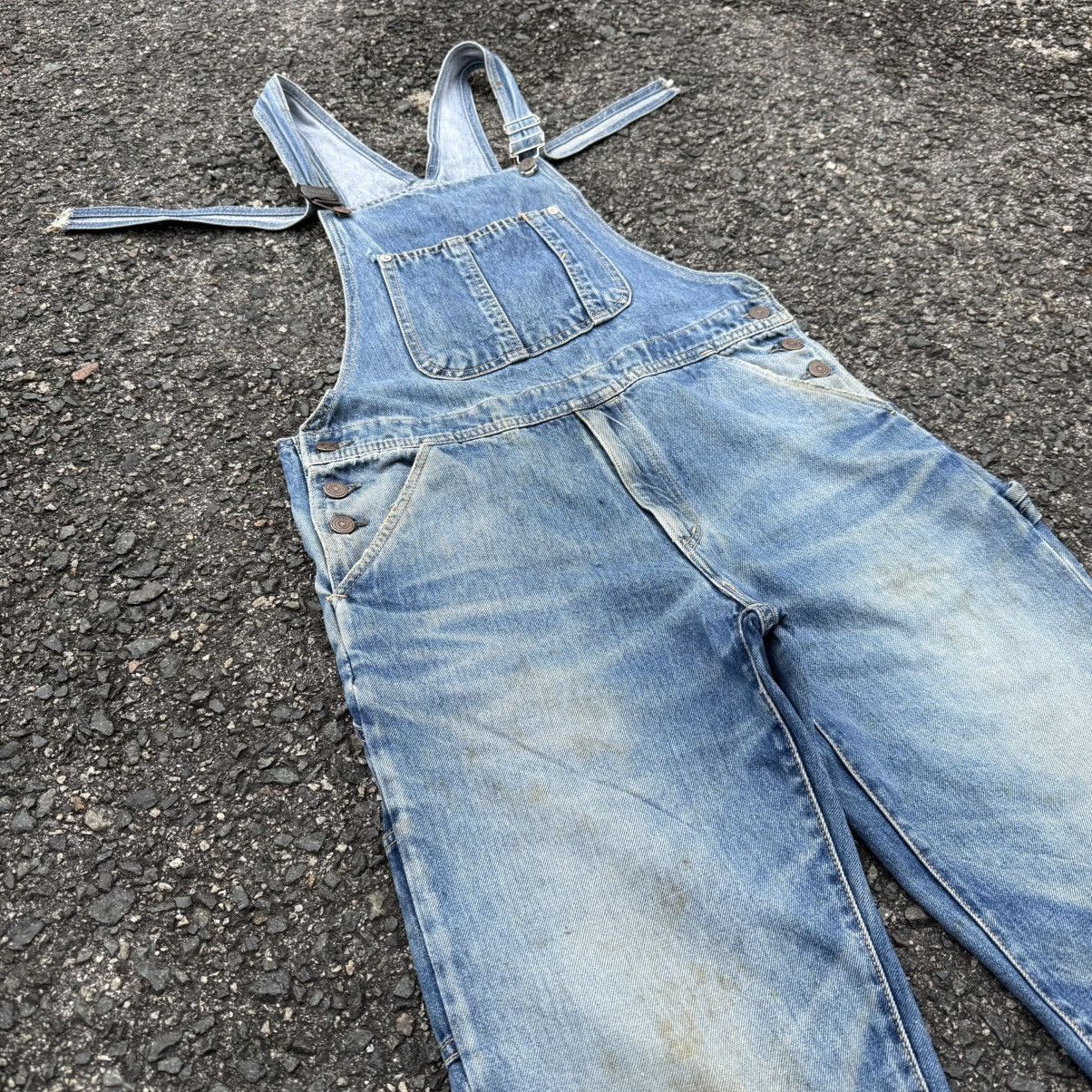 Johnbull VINTAGE 90' JOHN BULL OVERALL RUSTY DENIM JEAN PANTS Size US 34 / EU 50 - 5 Thumbnail