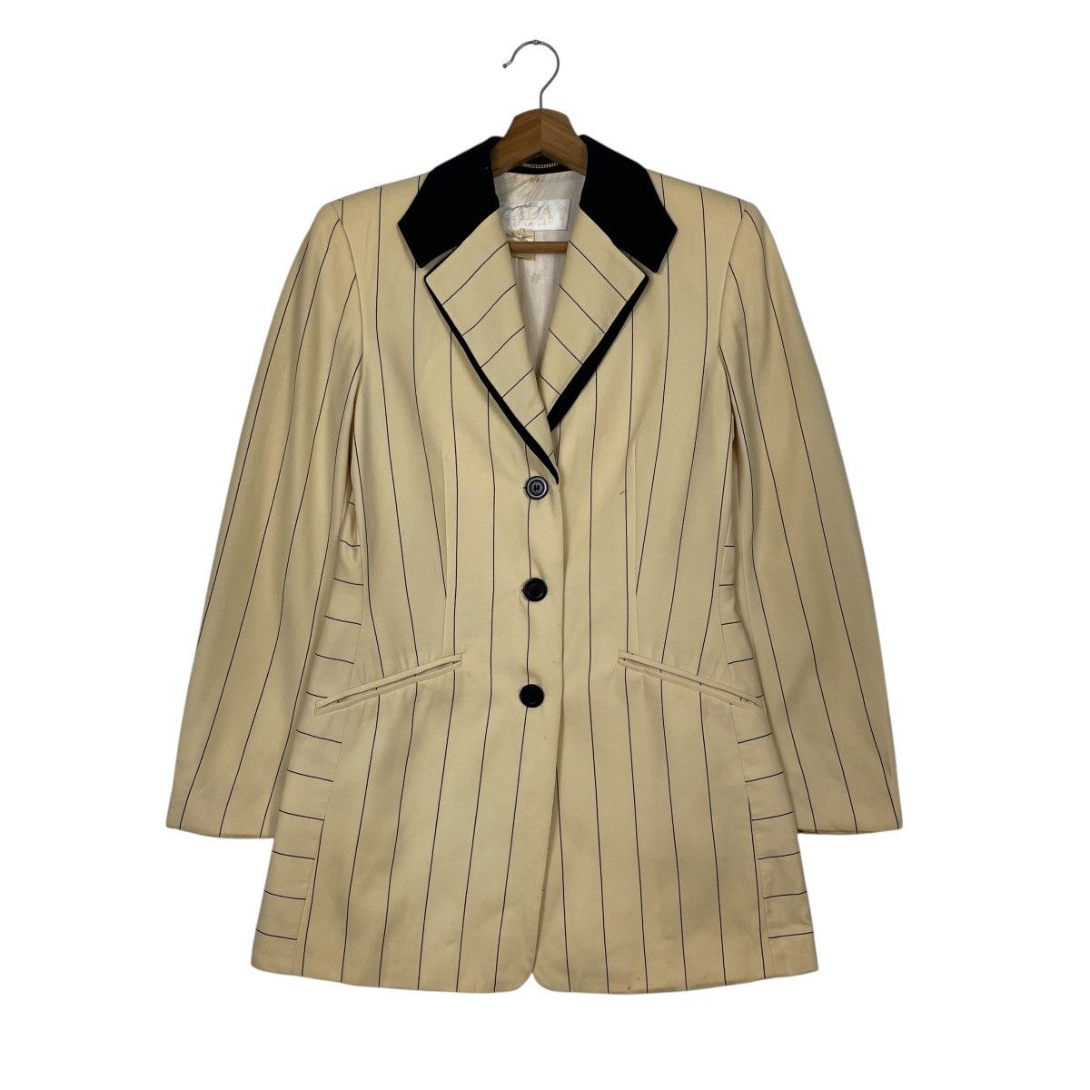 Escada By Margaretha Ley Stripe Wool Jacket