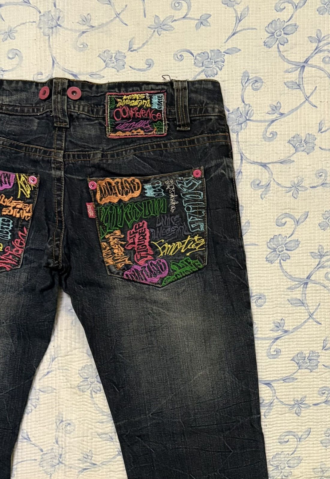 Japanese Brand Japanese Confidence Streetwear Distressed Denim Size US 32 / EU 48 - 13 Thumbnail