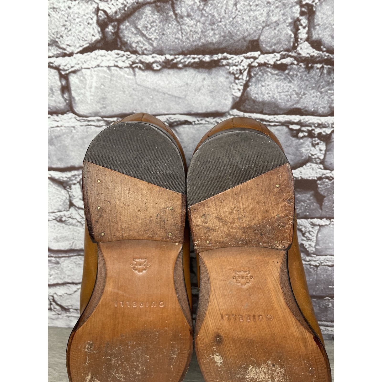 Other Quirelli Brown Leather Slip On Square Toe Dress Loafers Shoe Size US 11.5 / EU 44-45 - 7 Thumbnail