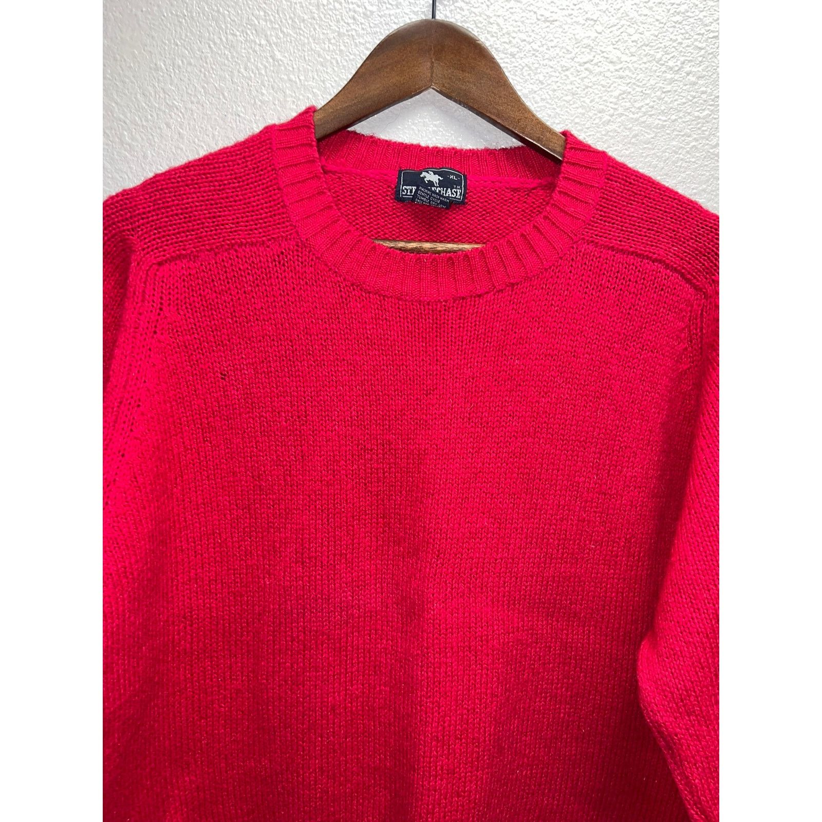 Steeplechase Vintage Pink Wool Sweater Steeplechase 70% Wool Pullover XL Size US XL / EU 56 / 4 - 2 Thumbnail