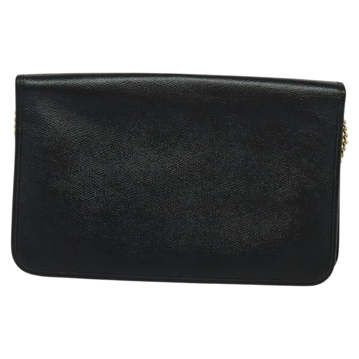 Dior DIOR Chain Shoulder Bag Leather Navy Gold Size ONE SIZE - 2 Thumbnail