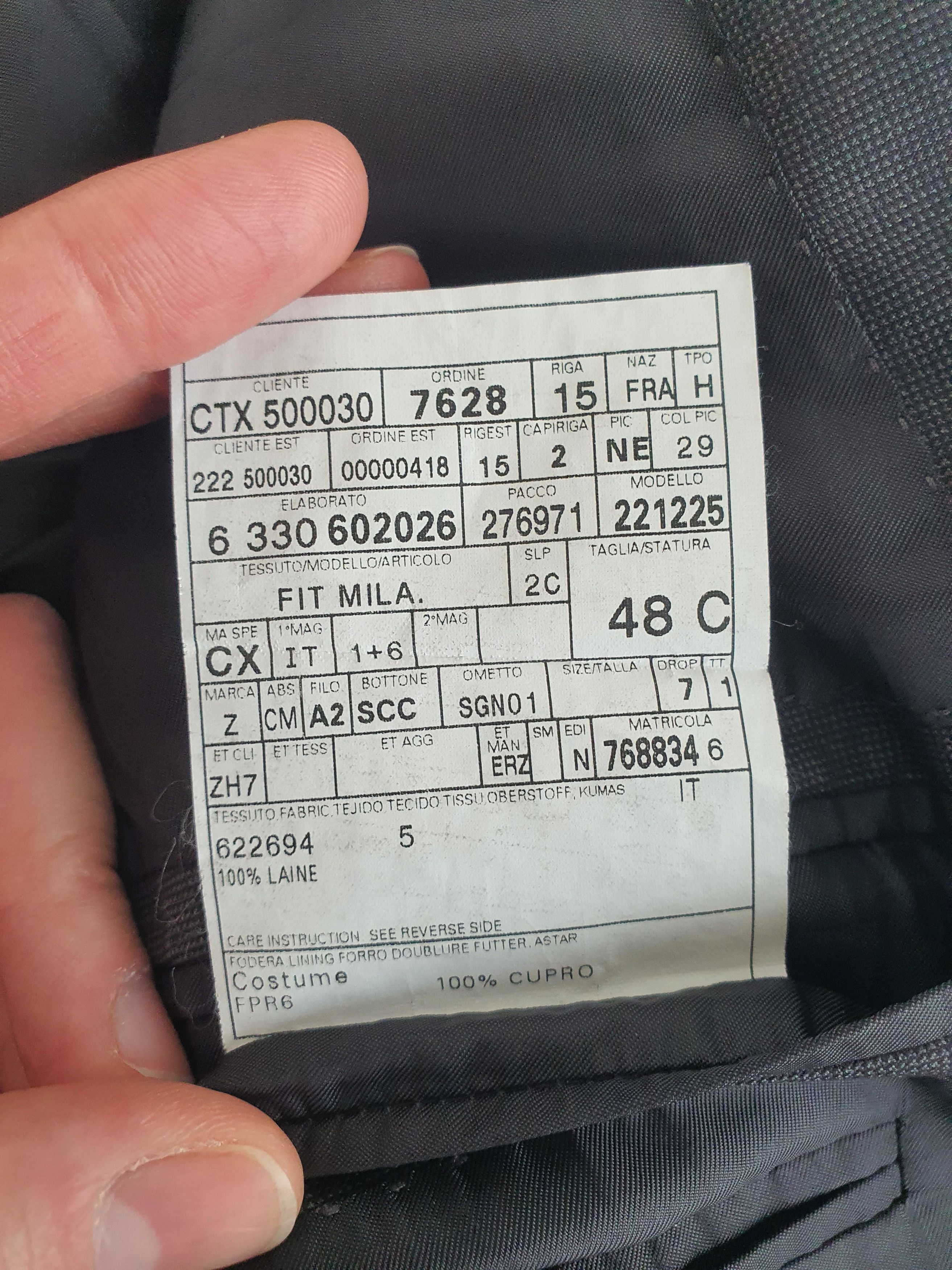 Ermenegildo Zegna ''15 MILMIL 15'' Sports Coat Suit Jacket - Gray Puppytooth Size 38S - 6 Thumbnail