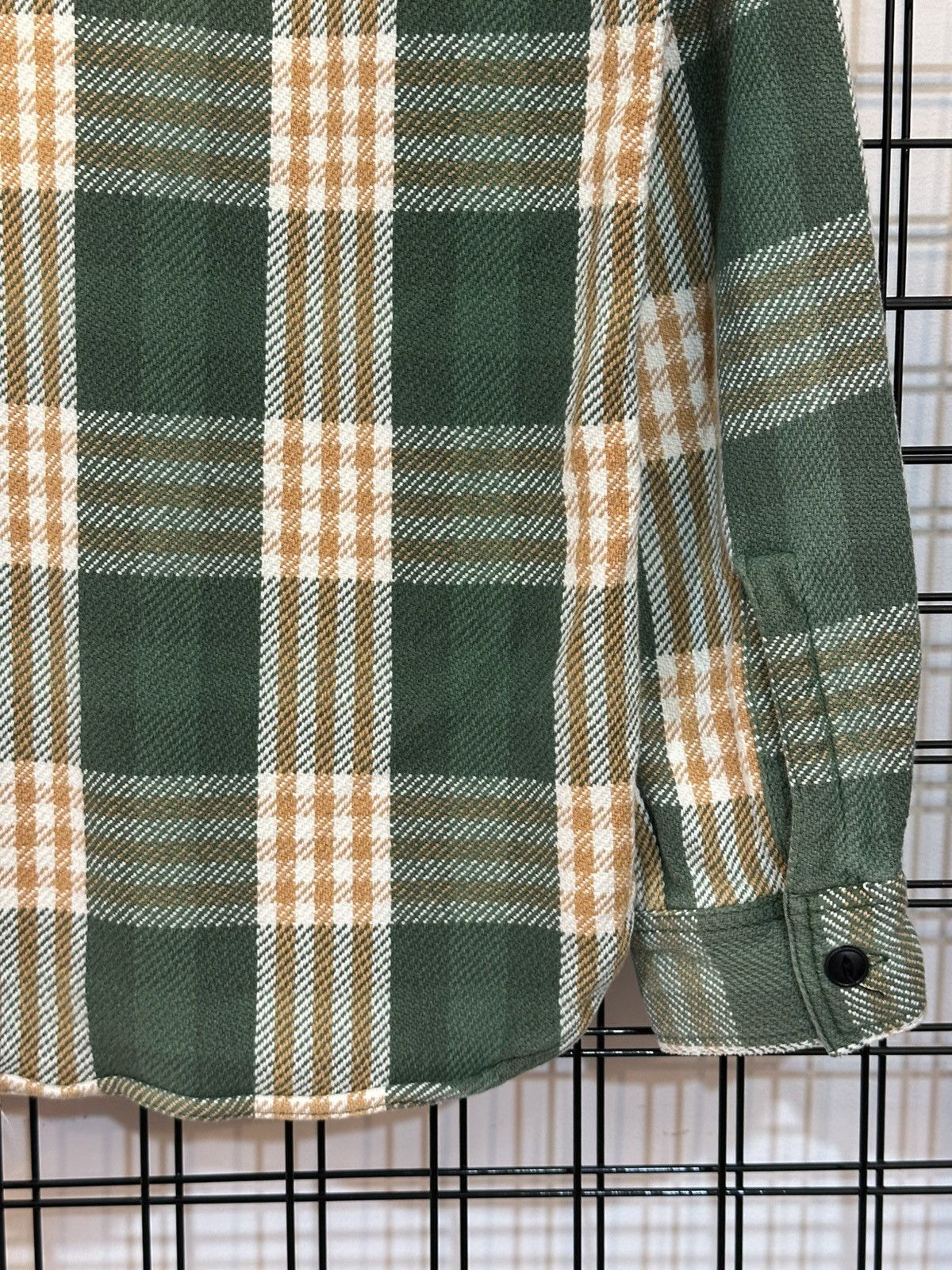 Sugar Cane Sugar Cane green and orange plaid twill flannel shirt. Size US S / EU 44-46 / 1 - 8 Thumbnail
