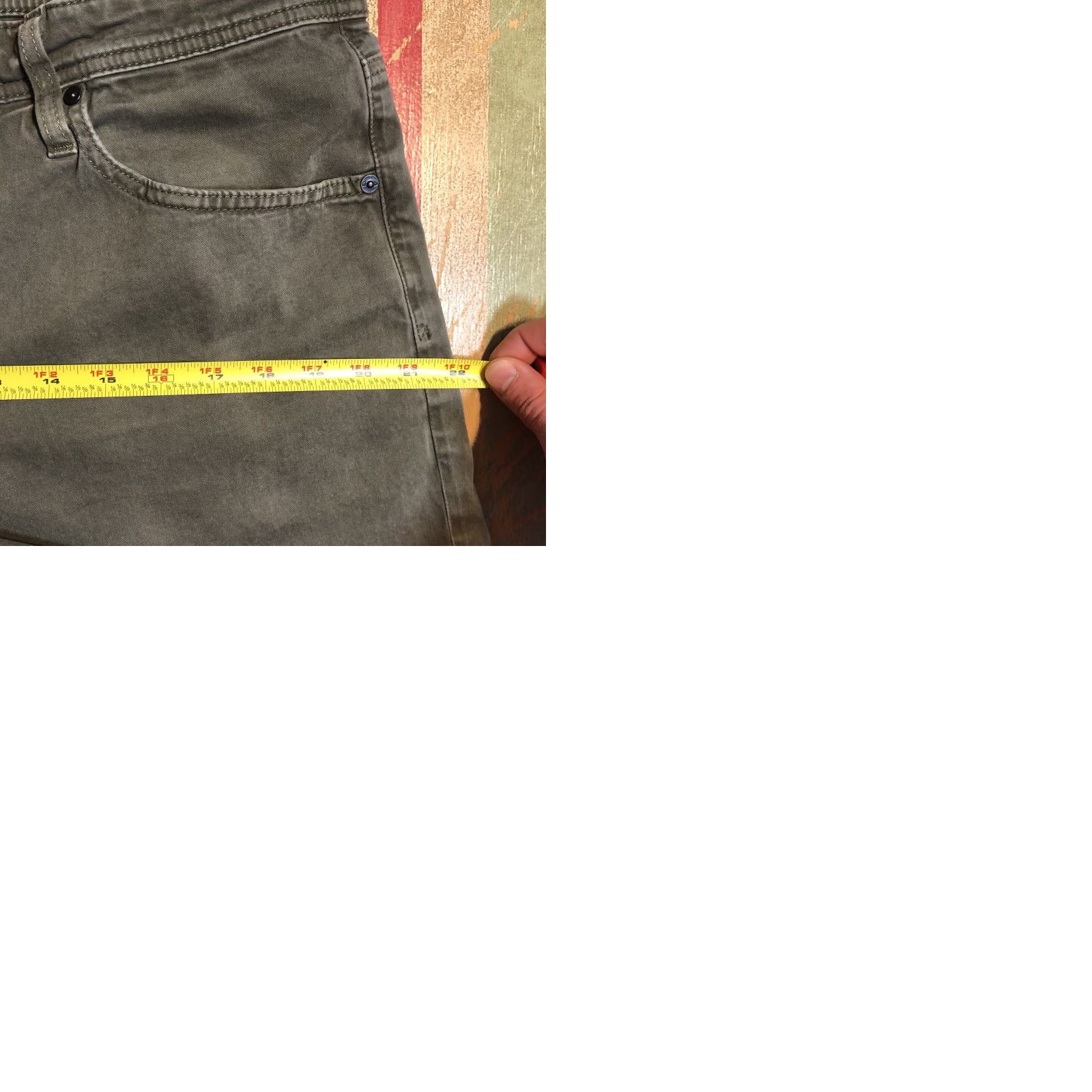 Toffs AG Adriano Goldschmied Men Shorts The Graduate Tailored Cut Offs Green Size US 34 / EU 50 - 9 Thumbnail