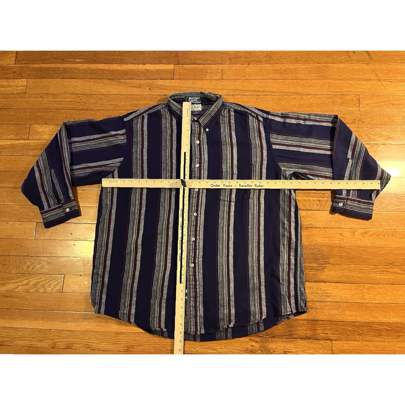 Vintage VINTAGE L.L. Bean Shirt Northwoods Flannel Striped Men’s XL Gray Purple Casual 90s Outdoor Retro Pockets Button-Up Size US XL / EU 56 / 4 - 6 Thumbnail