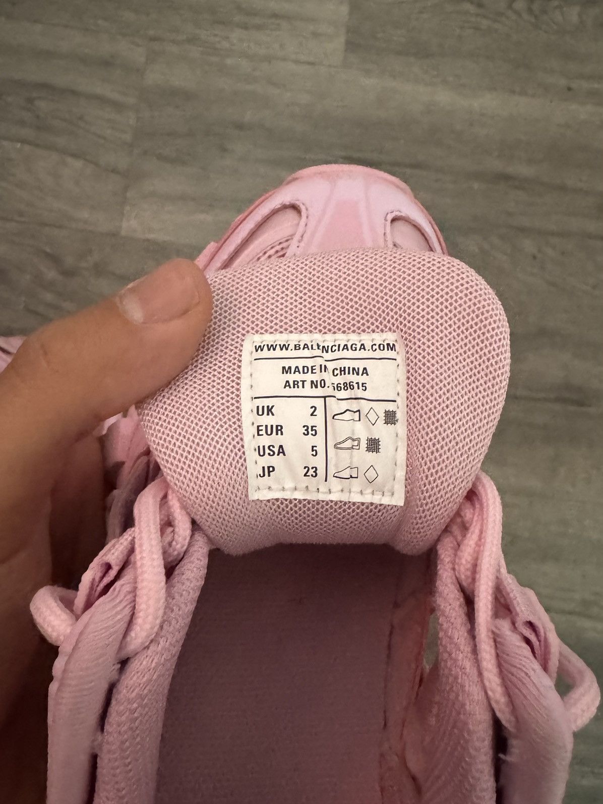 Balenciaga Balenciaga Pink Track Sneakers Women Size US 5 / IT 35 - 6 Thumbnail
