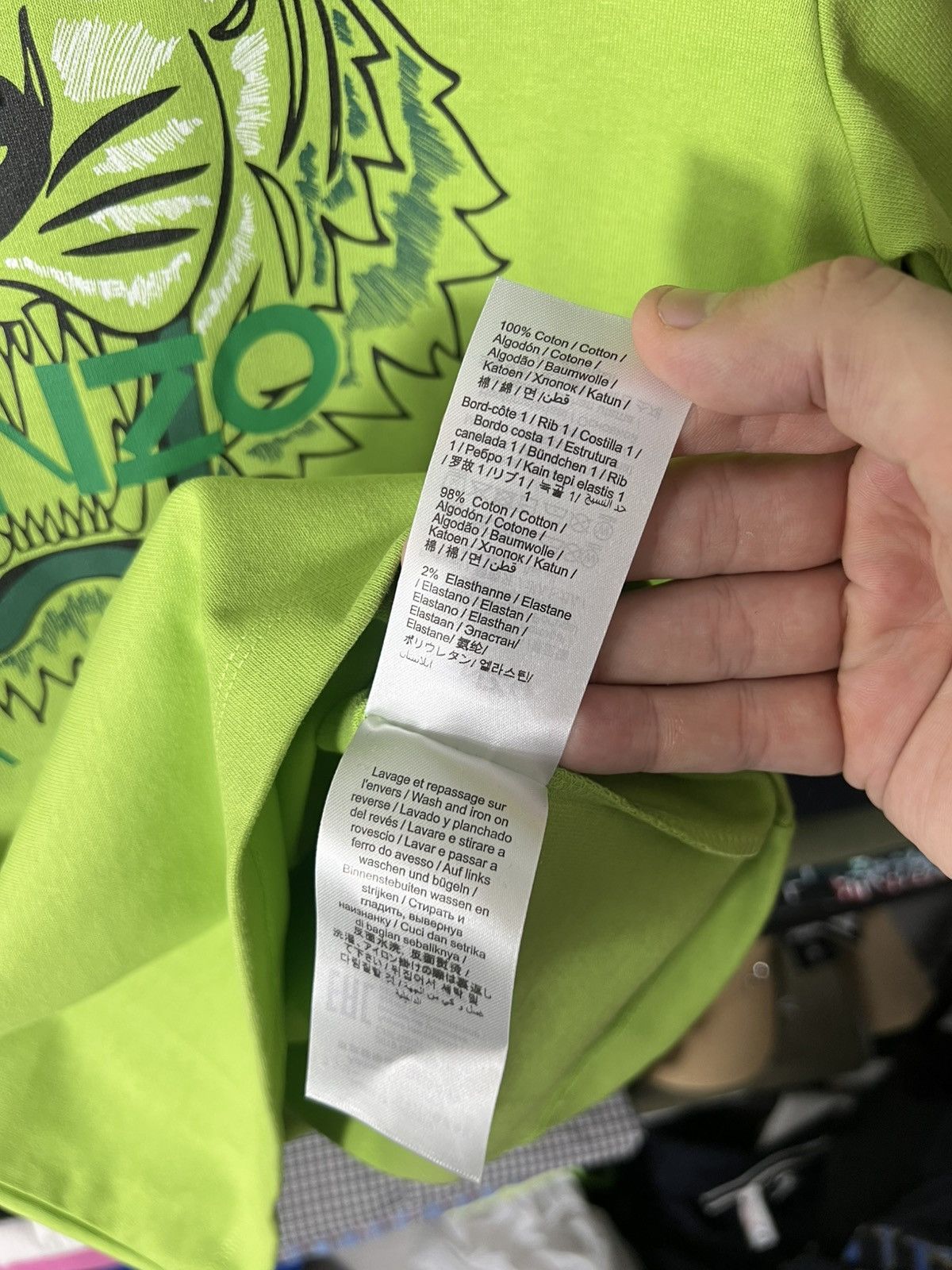 Kenzo 🐯 NWT Kenzo Tiger T-Shirt Lime Green Size S 🔥 Size US S / EU 44-46 / 1 - 9 Thumbnail