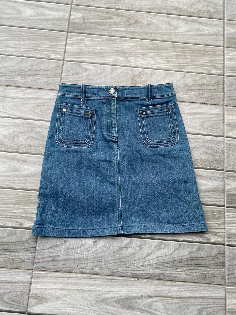 Celine Vintage Y2K Celine Denim Skirts Size 26" / US 2 / IT 38 - 1 Thumbnail