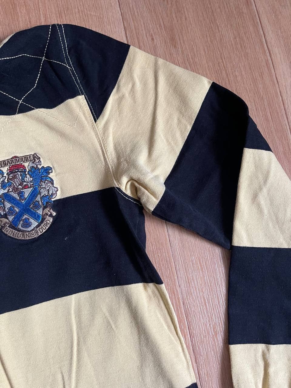 Barbour × Vintage Vintage Barbour Rugby Longsleeve Size US S / EU 44-46 / 1 - 8 Thumbnail