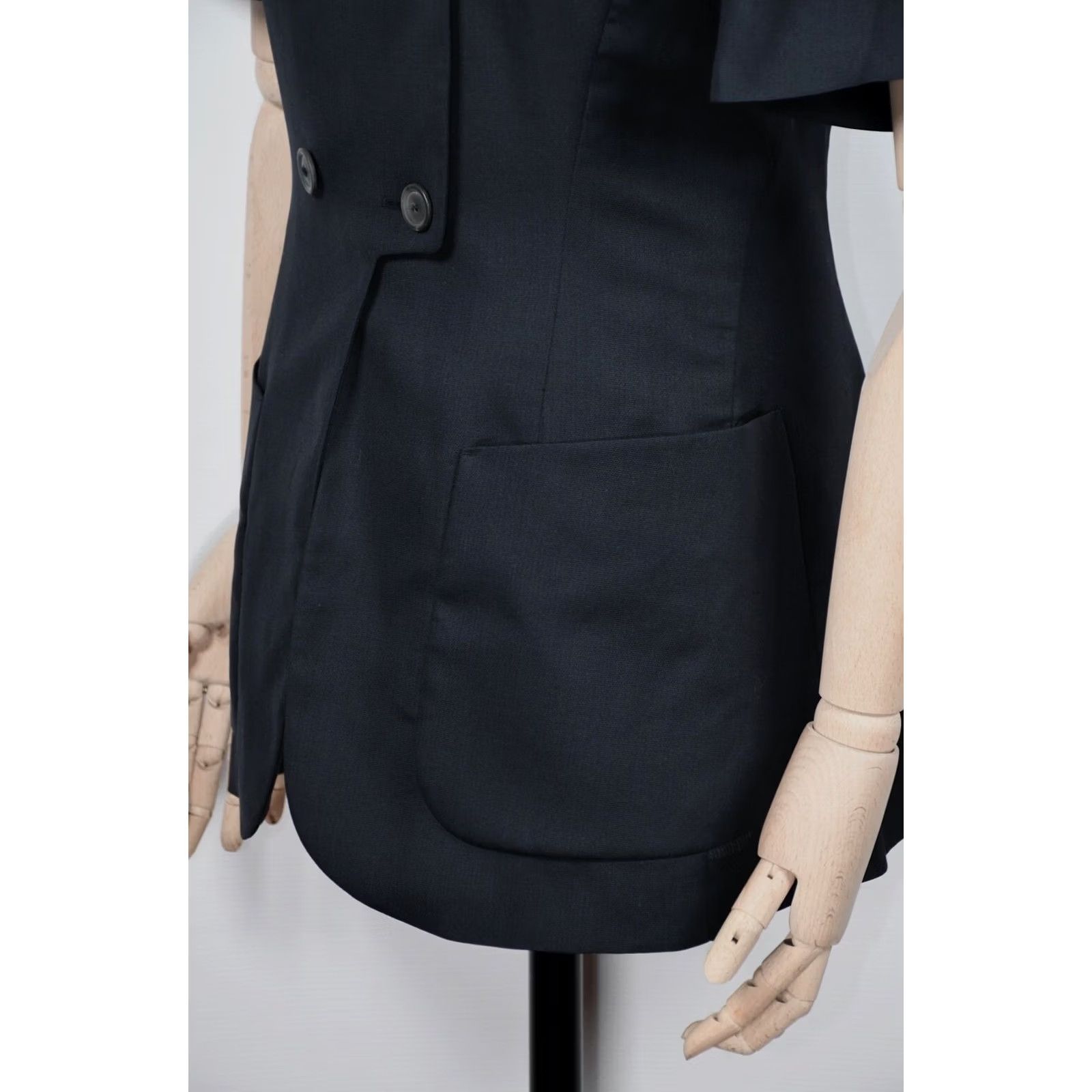 Jil Sander Jil Sander Jacket Women's Size 36 Silk Wool Blue Vintage? No (JIL SANDER) Shirt? Size XS / US 0-2 / IT 36-38 - 6 Thumbnail