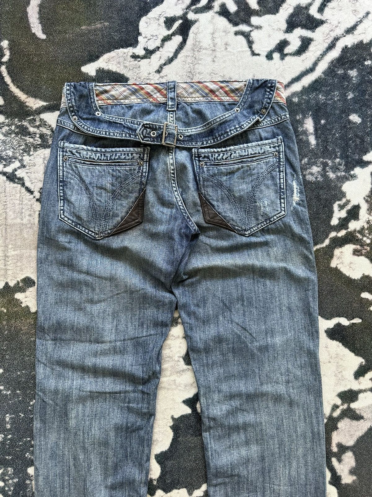 Dolce & Gabbana SS2007 D&G cummerband denim buckle back Size US 32 / EU 48 - 5 Thumbnail