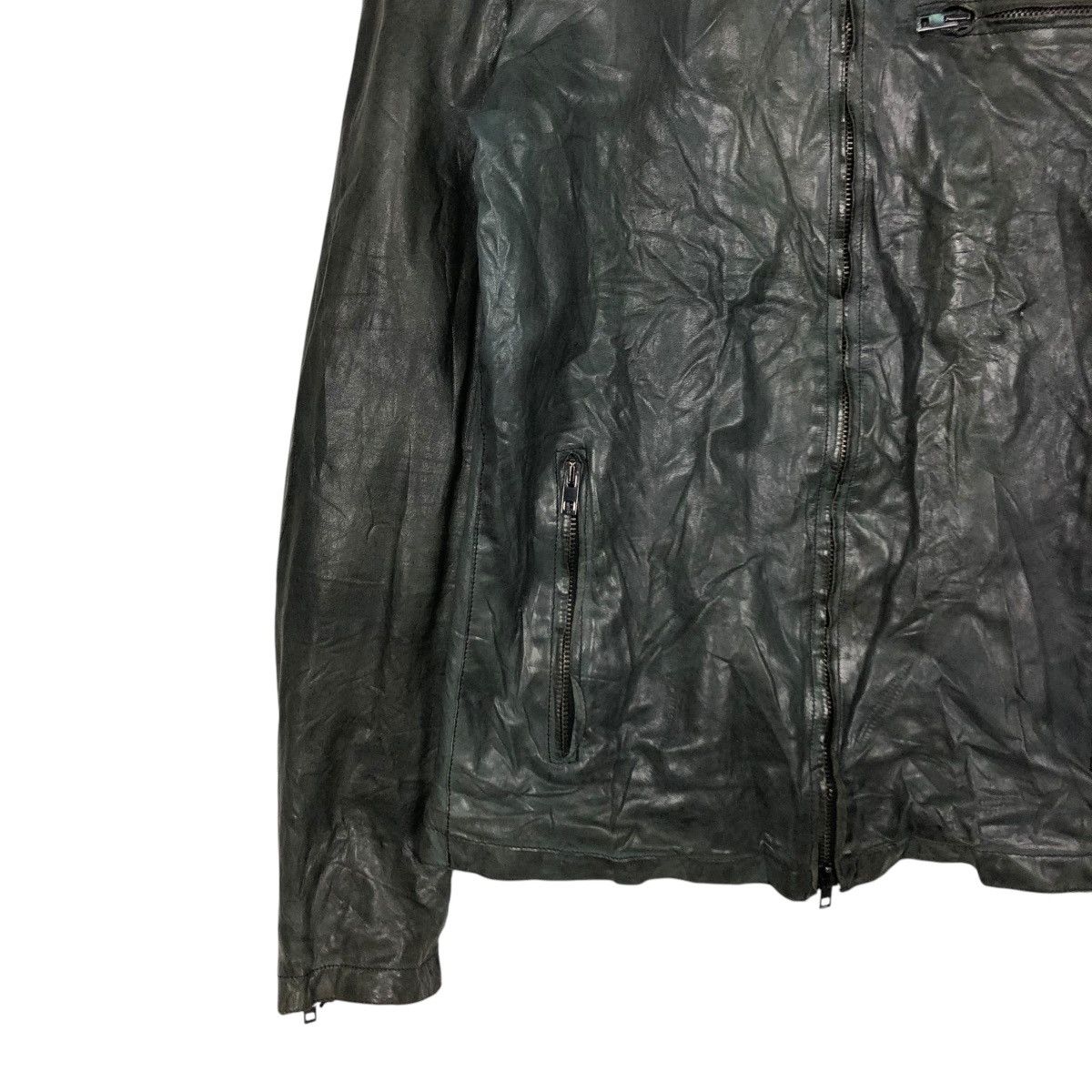 Vera Pelle 🔥CROPPED LEATHER BIKER JACKET BONDAGE SALVATORE SANTORA Size US S / EU 44-46 / 1 - 6 Thumbnail