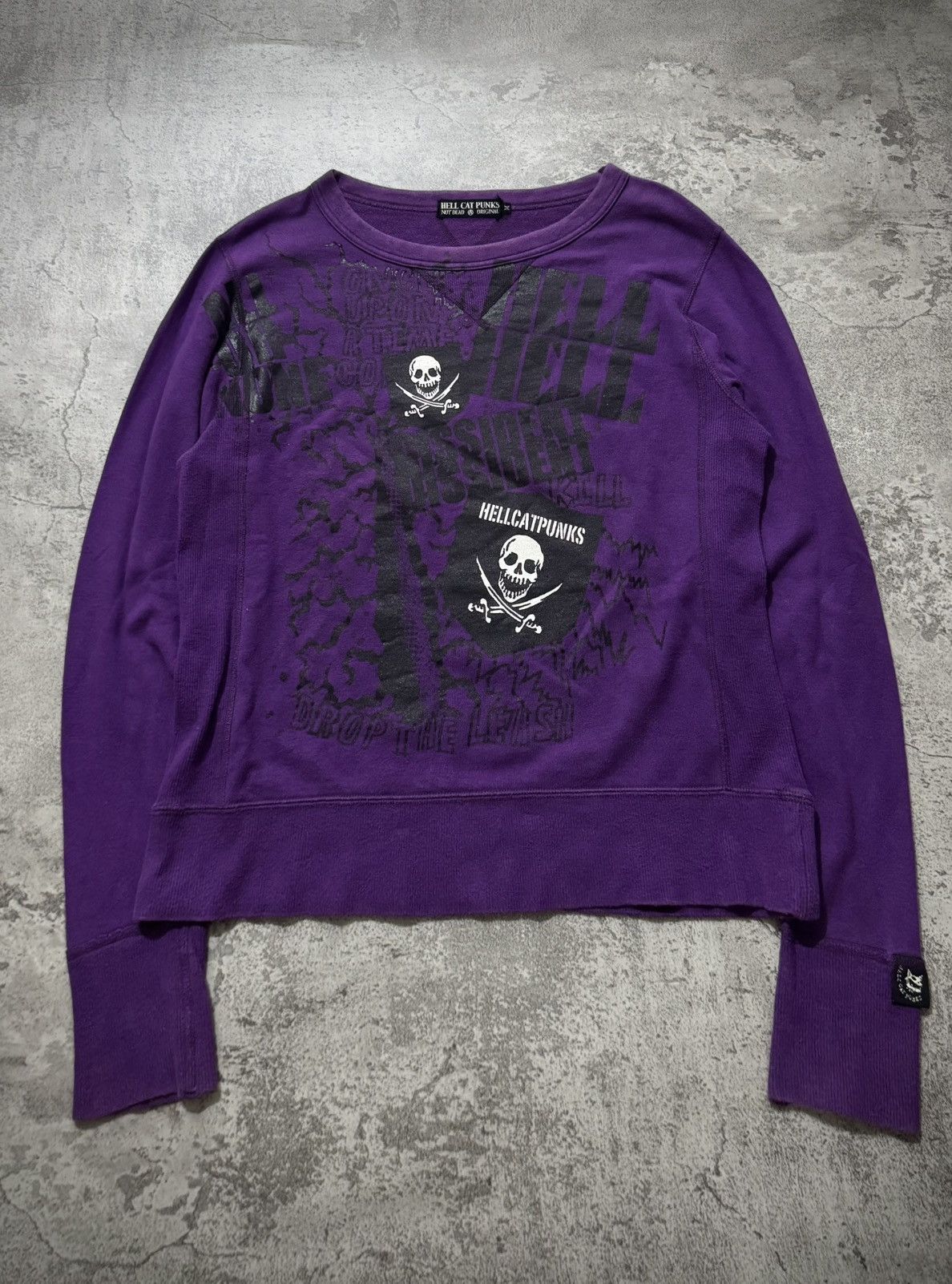 Japanese Brand HELL CAT PUNKS VKIE VIBE SKULL SWEATSHIRT Size US M / EU 48-50 / 2 - 1 Thumbnail