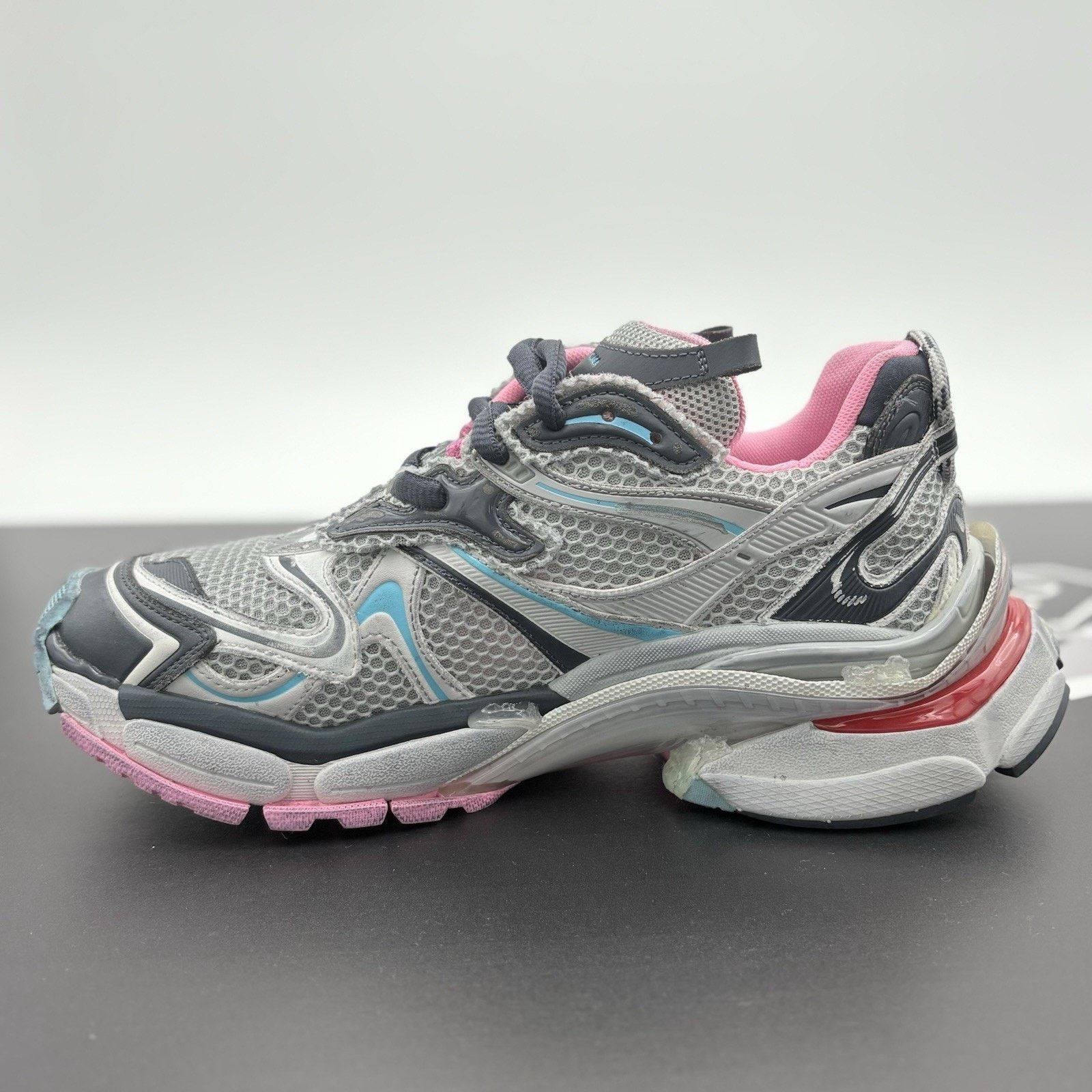 Balenciaga Balenciaga Runner ' Grey Pink Blue ' | SUPER CLEAN! Size US 9 / EU 42 - 4 Thumbnail