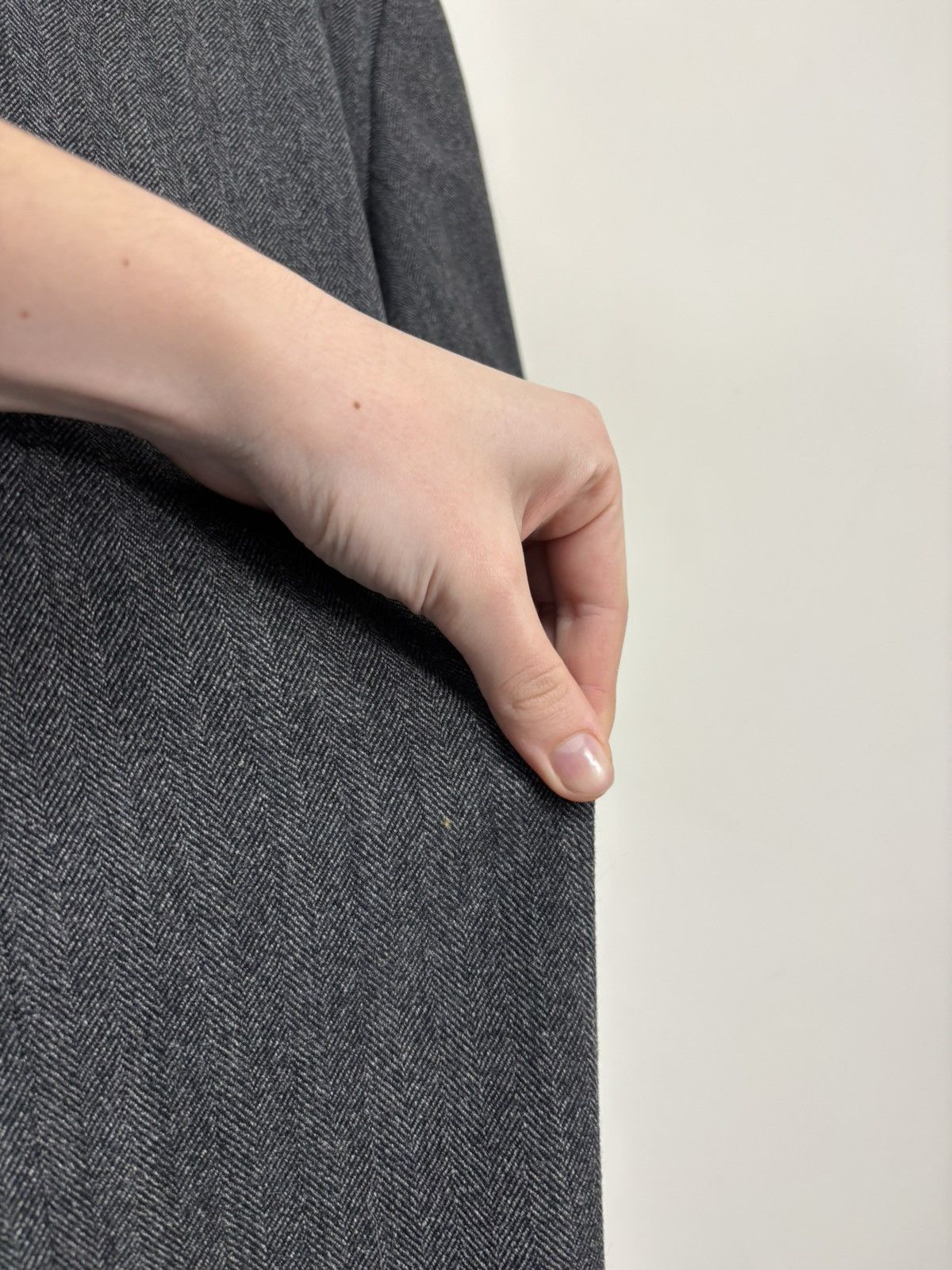 Other Vintage PKZ Made In England Men’s Herringbone Gray Wool Coat Size US L / EU 52-54 / 3 - 19 Thumbnail