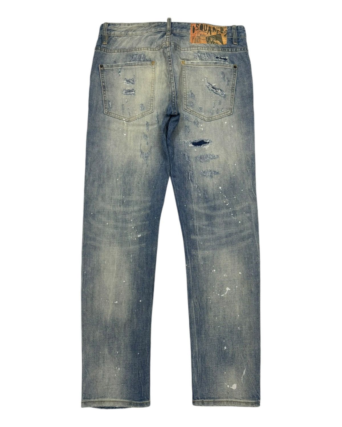 Dsquared2 DSQUARED2 🇮🇹 PUNK DISTRESSED DENIM ROCKSTAR JEANS Size US 34 / EU 50 - 9 Thumbnail