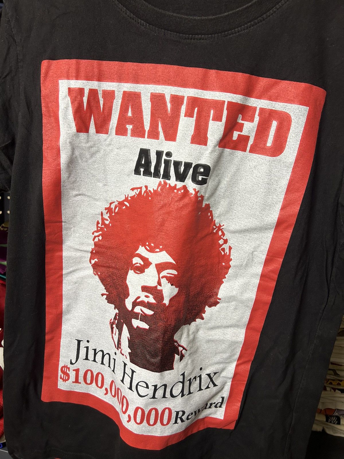 Band Tees × Jimi Hendrix × Vintage Jimi Hendrix “Wanted Alive” Vintage Bootleg Tee M/L Size US M / EU 48-50 / 2 - 2 Thumbnail