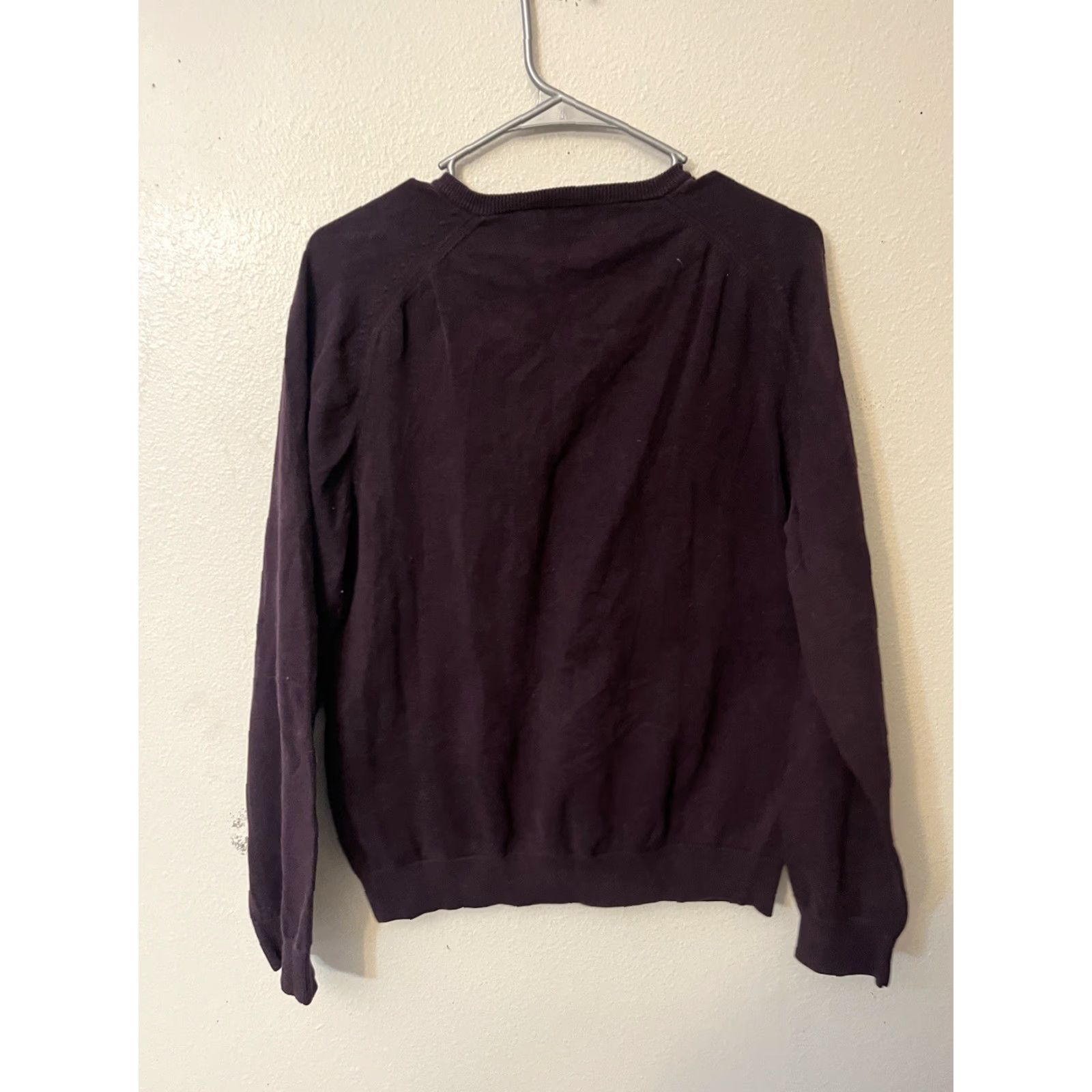 Calvin Klein Calvin Klein Jeans Men’s V-neck sweater Large Maroon Solid Size US L / EU 52-54 / 3 - 2 Thumbnail