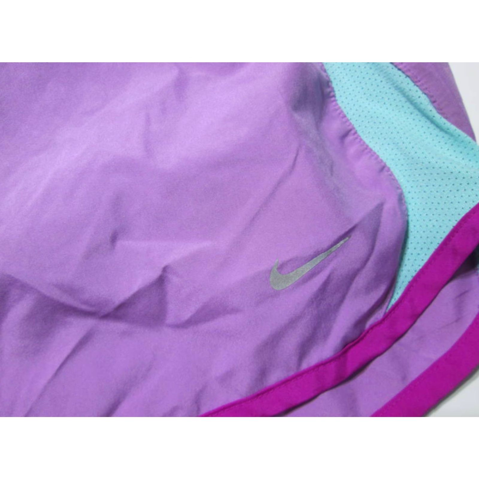 Nike Nike Womens Athletic Shorts S Purple Tie Print Solid Breathable Gym Activewear Size 28" / US 6 / IT 42 - 3 Thumbnail