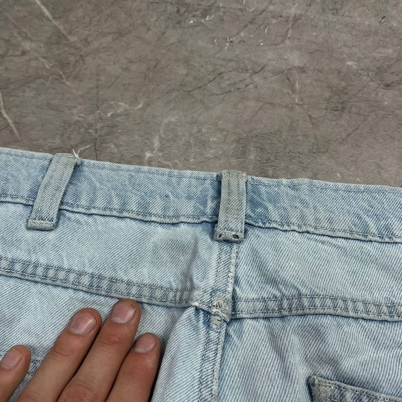 Dickies Vintage Dickies Washed Denim Blue Jeans Carpenter Y2K Baggy Size US 33 - 9 Thumbnail