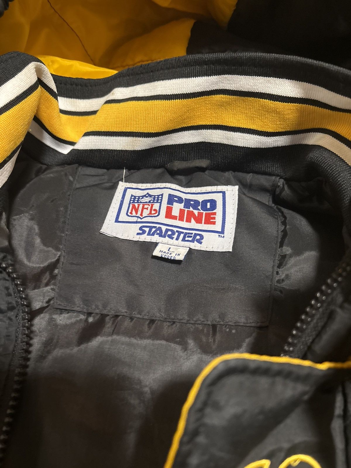 Starter Steelers Starter Jacket Vintage Size US L / EU 52-54 / 3 - 3 Thumbnail