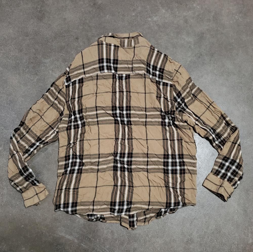 H&M Light Chocolate Black H&M Plaid Button Down Size XL / US 12-14 / IT 48-50 - 2 Thumbnail