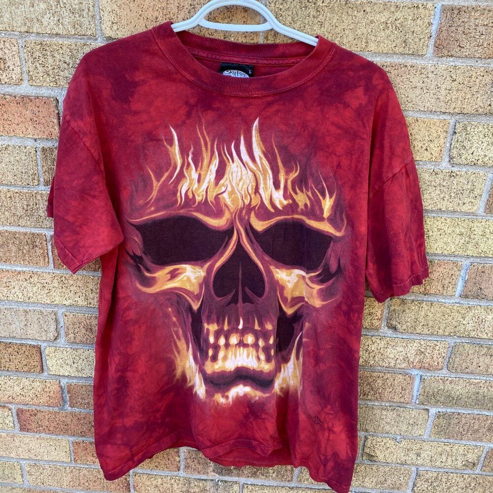Vintage Vintage 2005 Skullbone Marvel Red Skull T Shirt Large Size US L / EU 52-54 / 3 - 3 Thumbnail