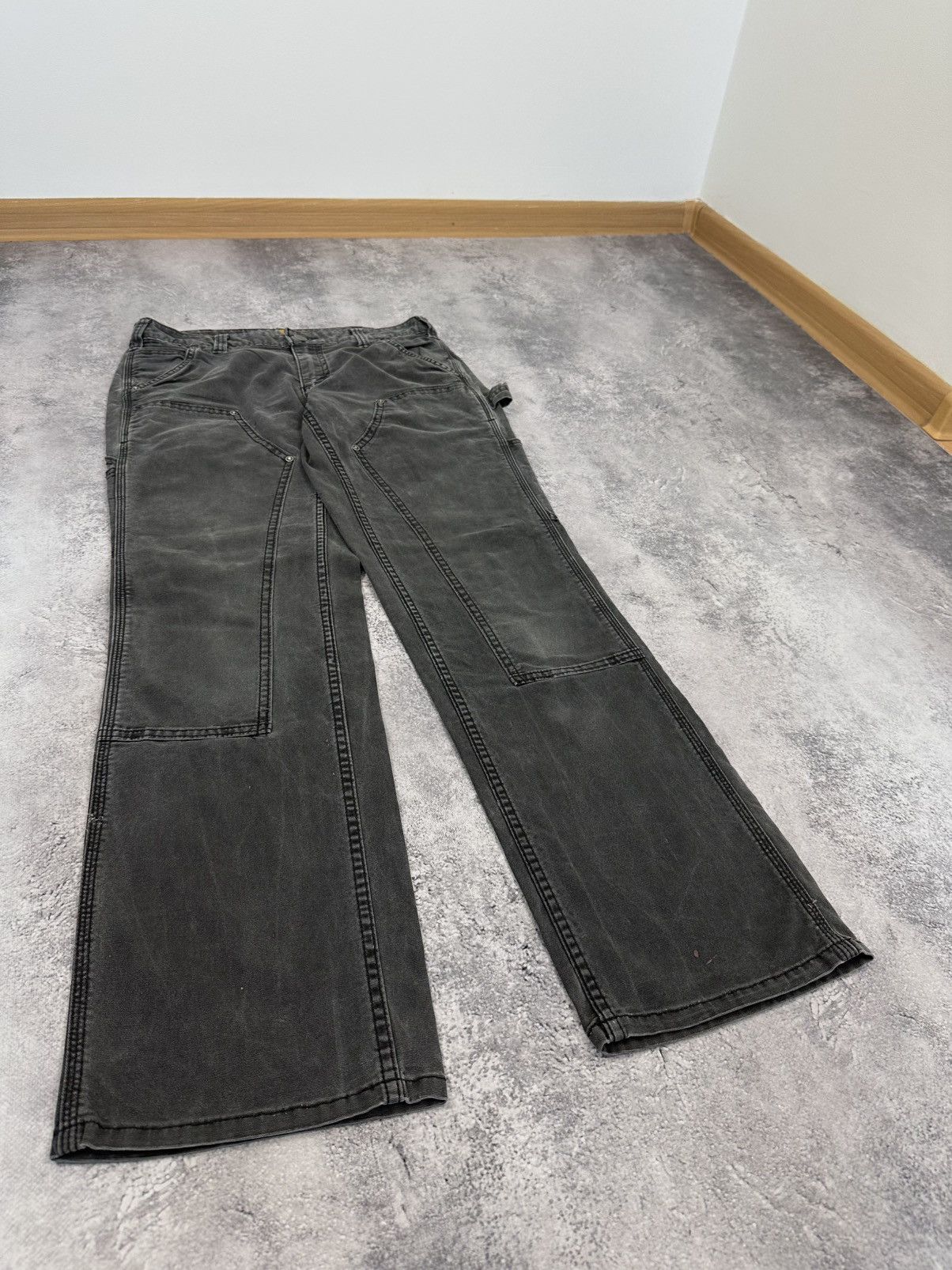 Carhartt Vintage Carhartt Double Knee USA Faded Black Carpenter Pants Size US 30 / EU 46 - 3 Thumbnail