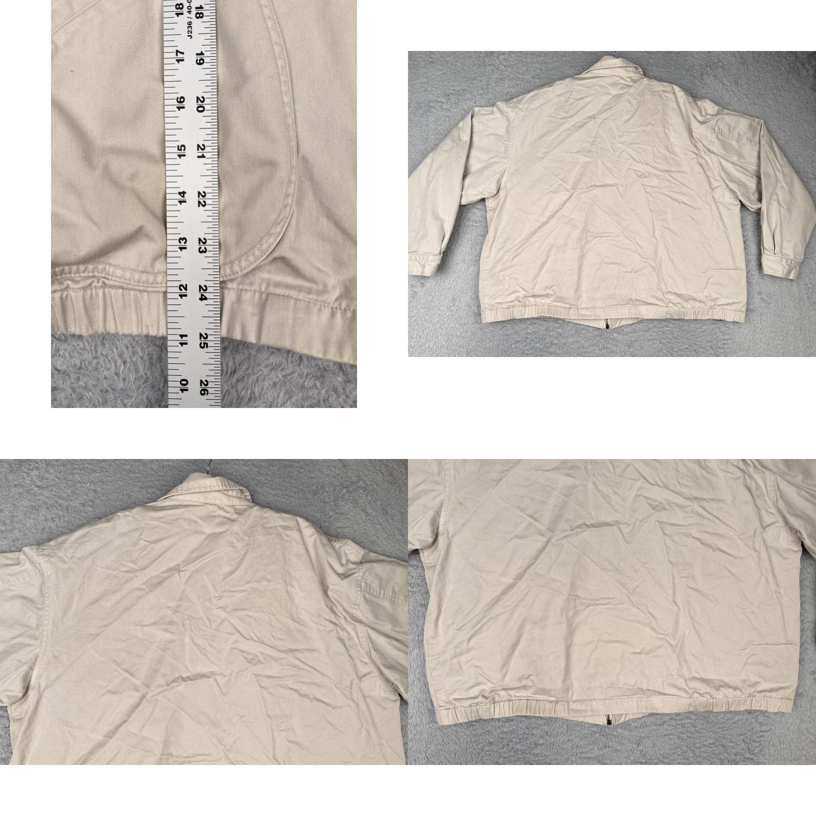 Vintage VINTAGE Cambridge Classics Jacket Mens Large Beige Cotton Zip Up Casual Pockets Cotton Zip Full Zip Lined Pockets Bomber Jacket Size US L / EU 52-54 / 3 - 9 Thumbnail