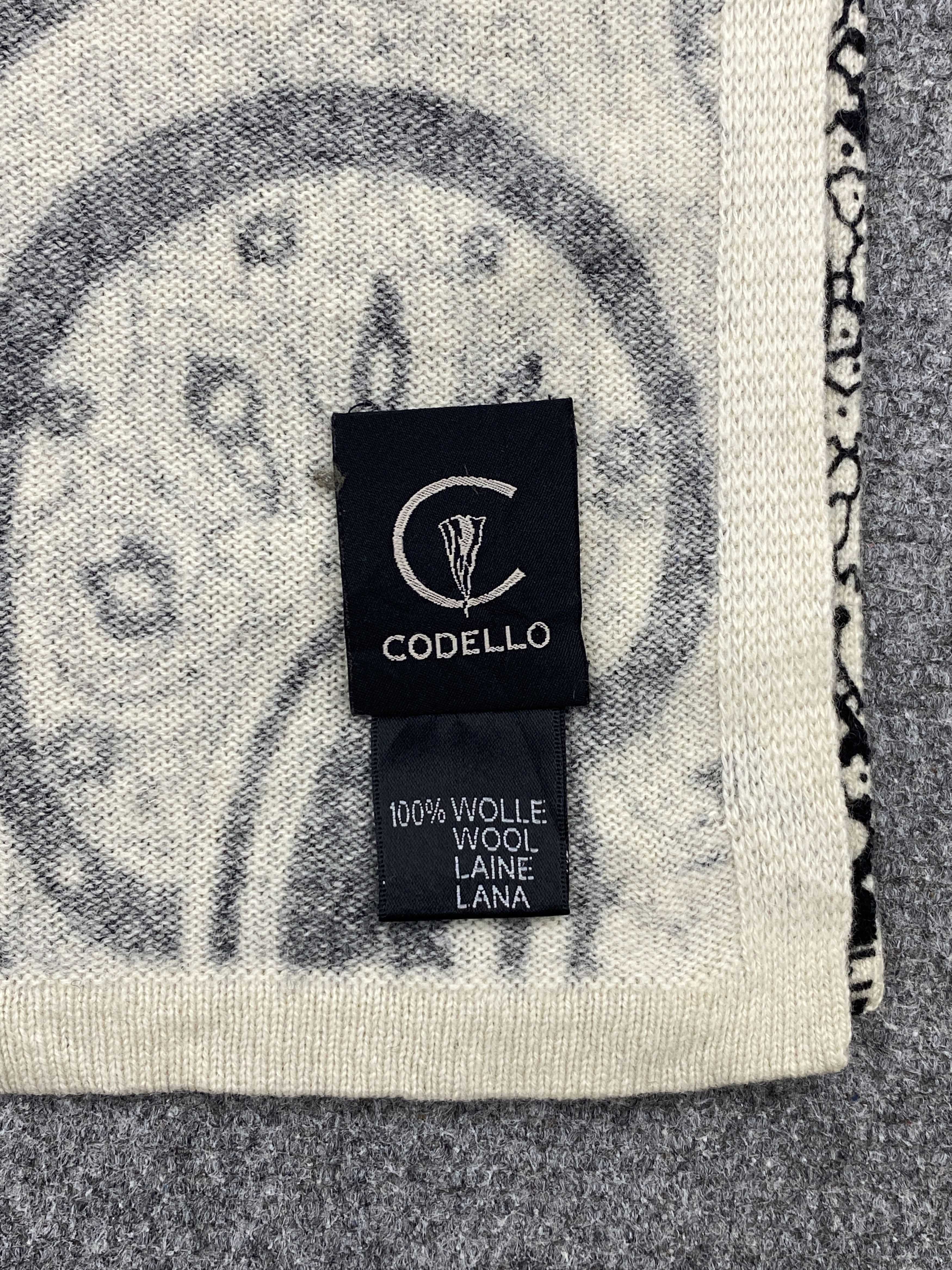 Other Codello Paisley Black White Scarf Muffler - SC0028 Size ONE SIZE - 6 Thumbnail