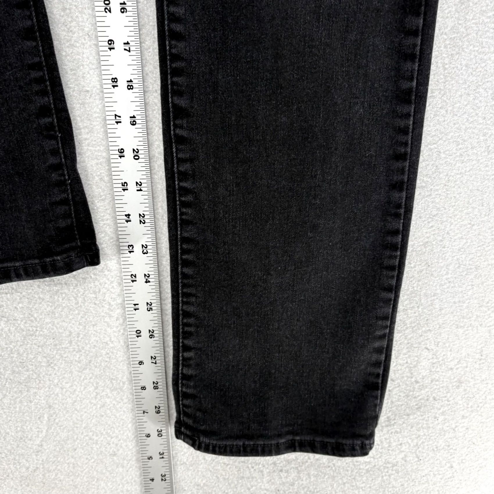 NYDJ NYDJ Marilyn Straight Jeans Womens Size 10 Black Mid Rise Stretch Shaping Size 32" / US 10 / IT 46 - 7 Thumbnail