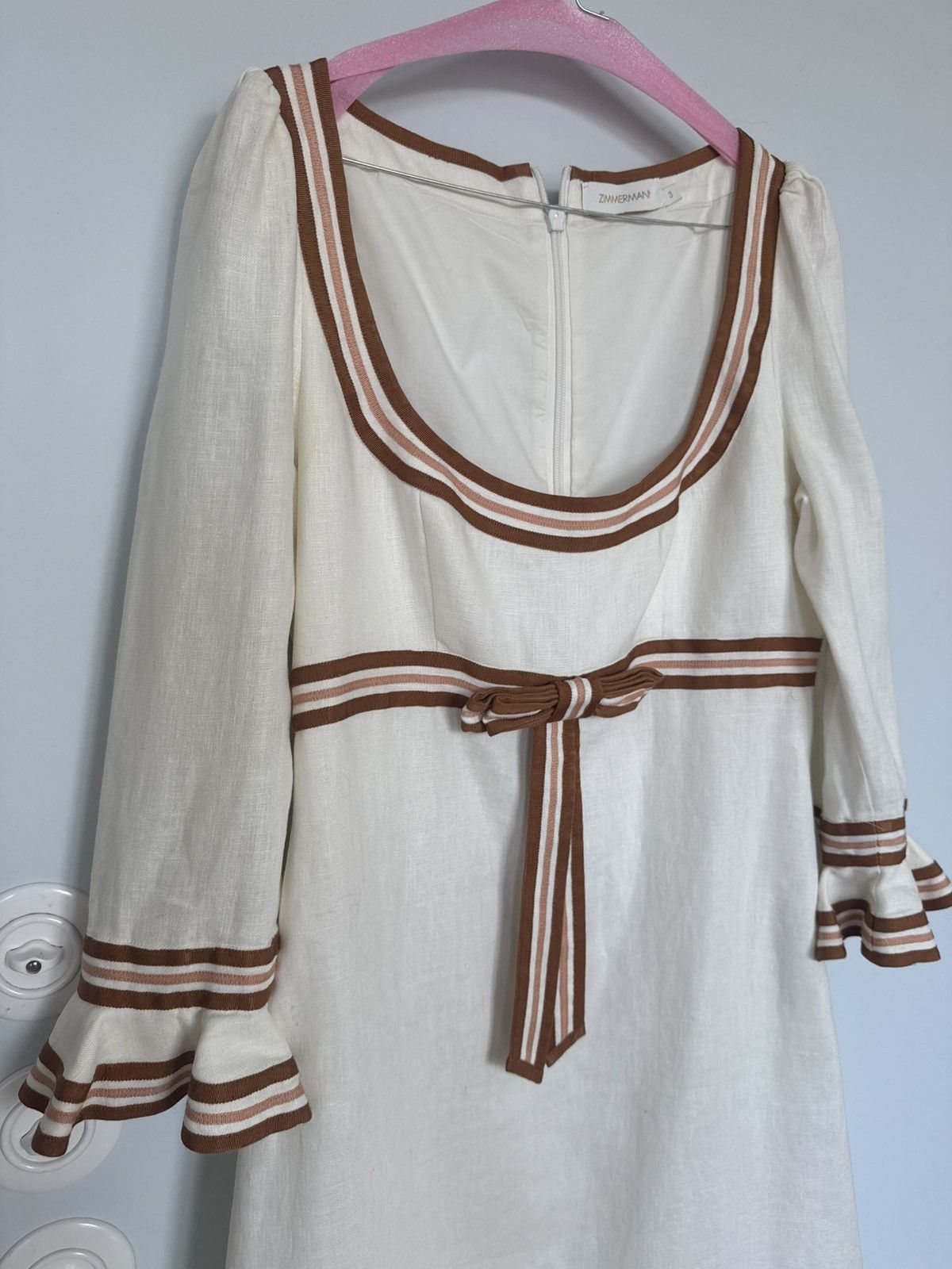 Zimmermann Linen dress Zimmermann size 3 Size L / US 10 / IT 46 - 2 Thumbnail