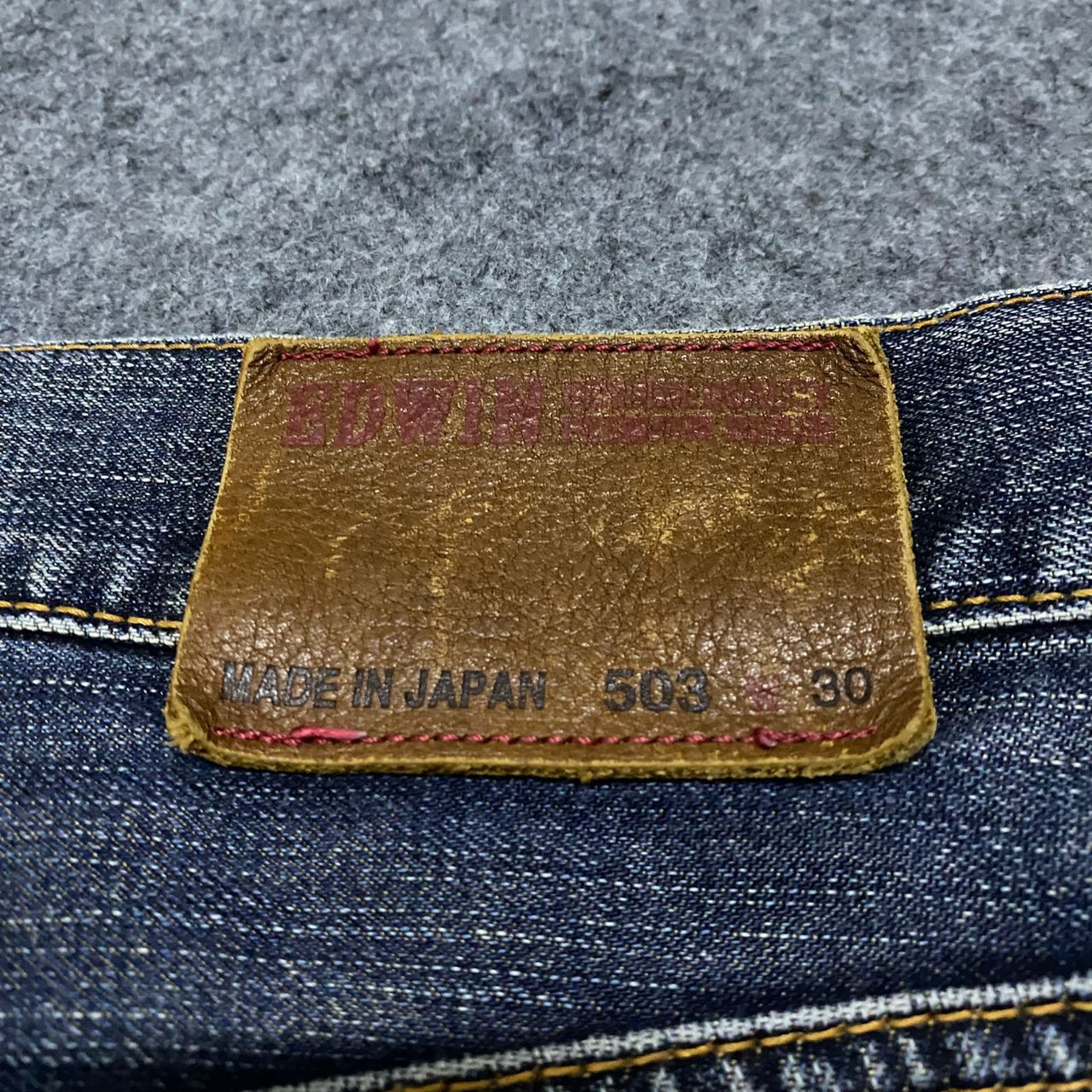 Edwin 💥Best Offer💥Vintage Edwin 503 Distressed Denim Size US 33 - 11 Thumbnail