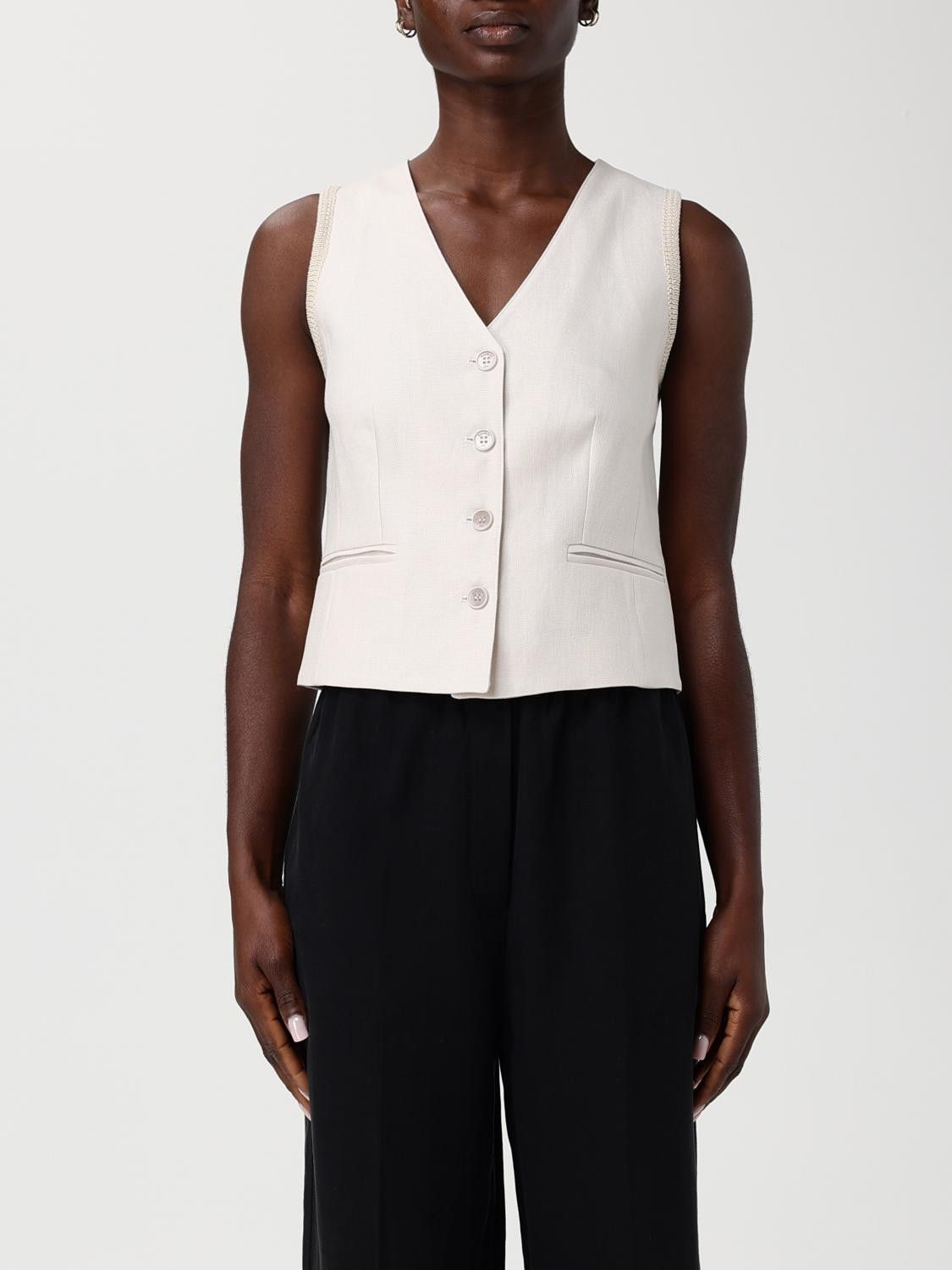 Max Mara Max Mara Waistcoat Woman Beige Size M / US 6-8 / IT 42-44 - 1 Thumbnail