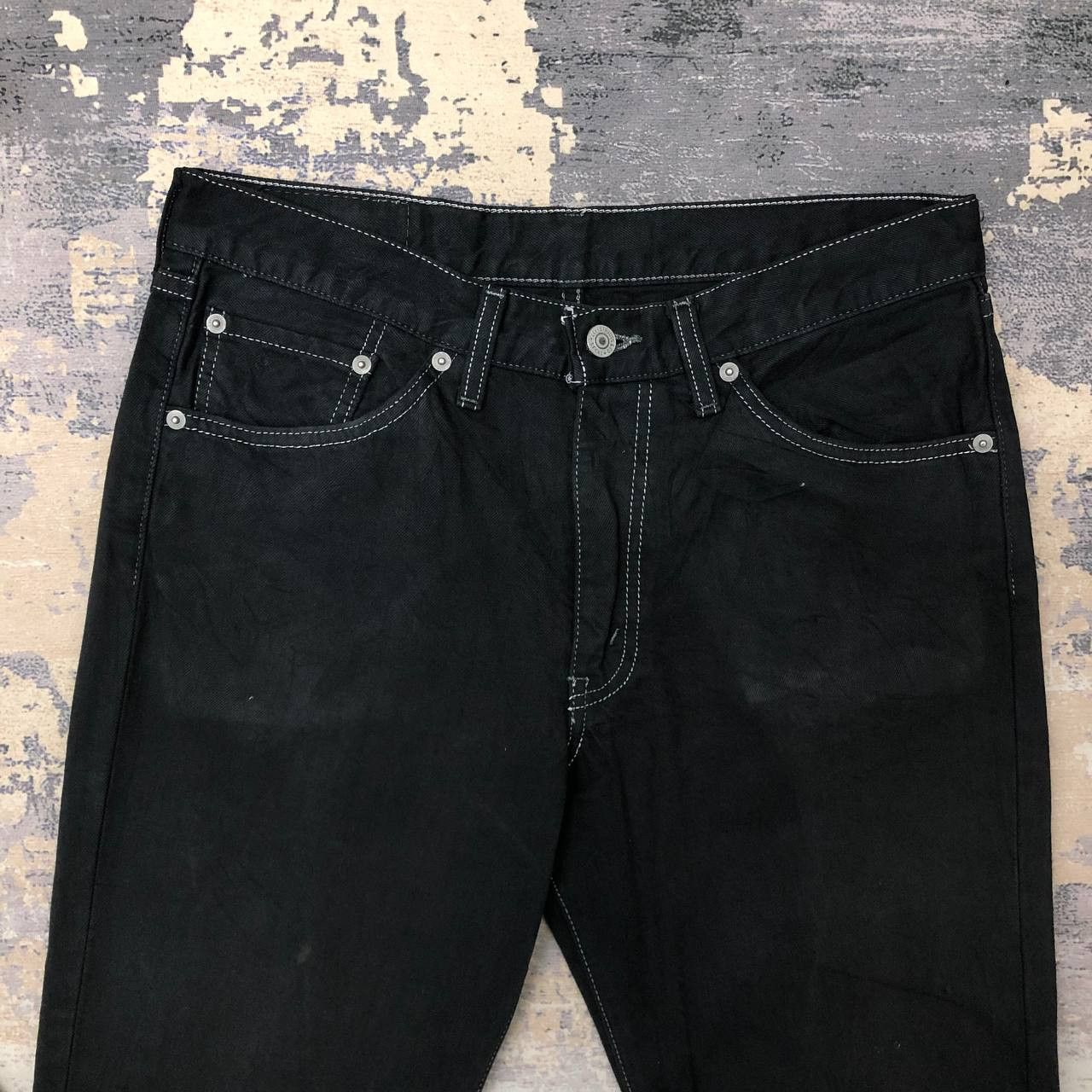 Levi's P218 LEVI'S x DESIGNER FLARED DENIM JEANS Size US 33 - 3 Thumbnail