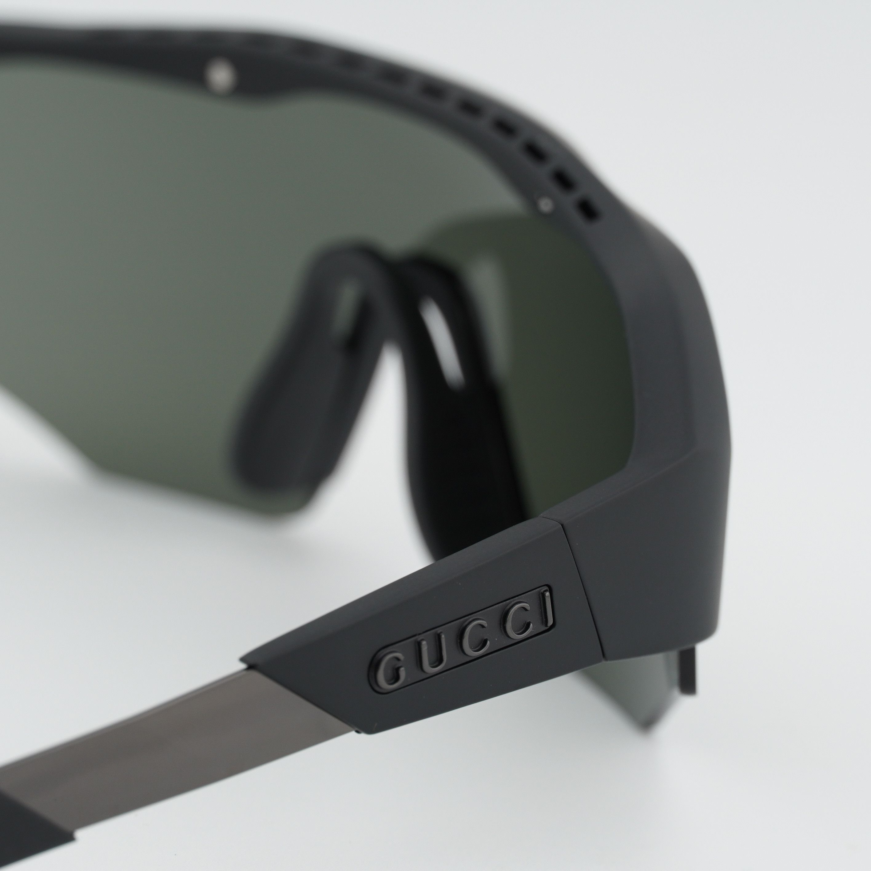 Gucci Gucci GG2017S 003 Sunglasses Black Shield Frame, Grey Lenses Size ONE SIZE - 9 Thumbnail