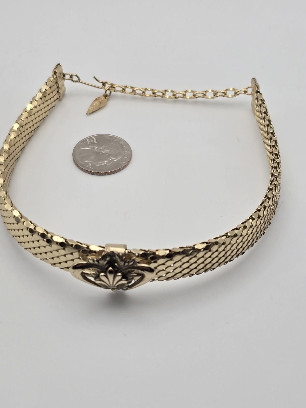 Other Whiting & Davis Gold Mesh Victorian Revival Choker Necklace Size ONE SIZE - 4 Thumbnail