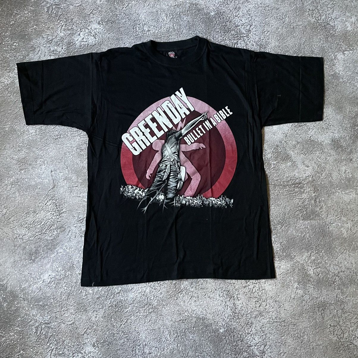 Band Tees Vintage Y2K GREEN 90S DAY CREEPY FACE ABSTRACT XXL Size US XXL / EU 58 / 5 - 3 Thumbnail