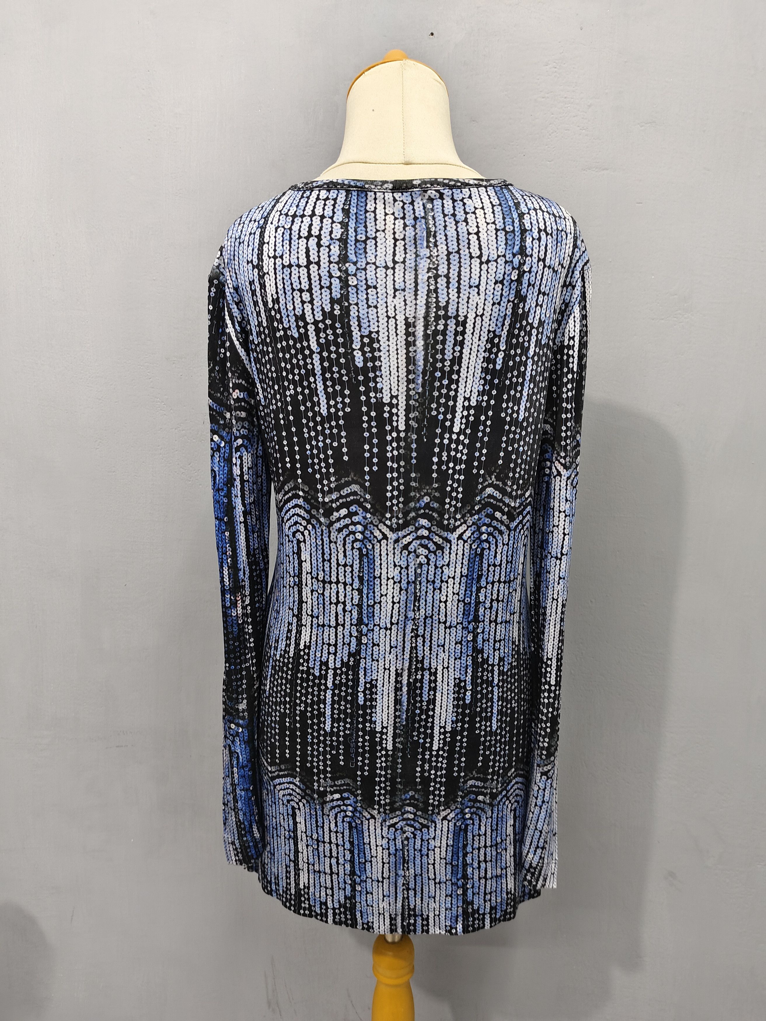 Cavalli Class 00s Cavalli Class- Abstract Chain Sequin Print Keyhole Tunic Size M / US 6-8 / IT 42-44 - 4 Thumbnail