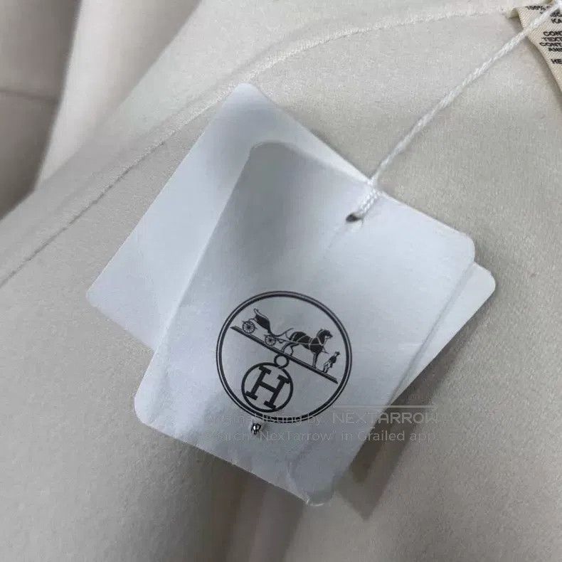 Hermes Hermes Cream Cashmere Coat Size XS / US 0-2 / IT 36-38 - 4 Thumbnail