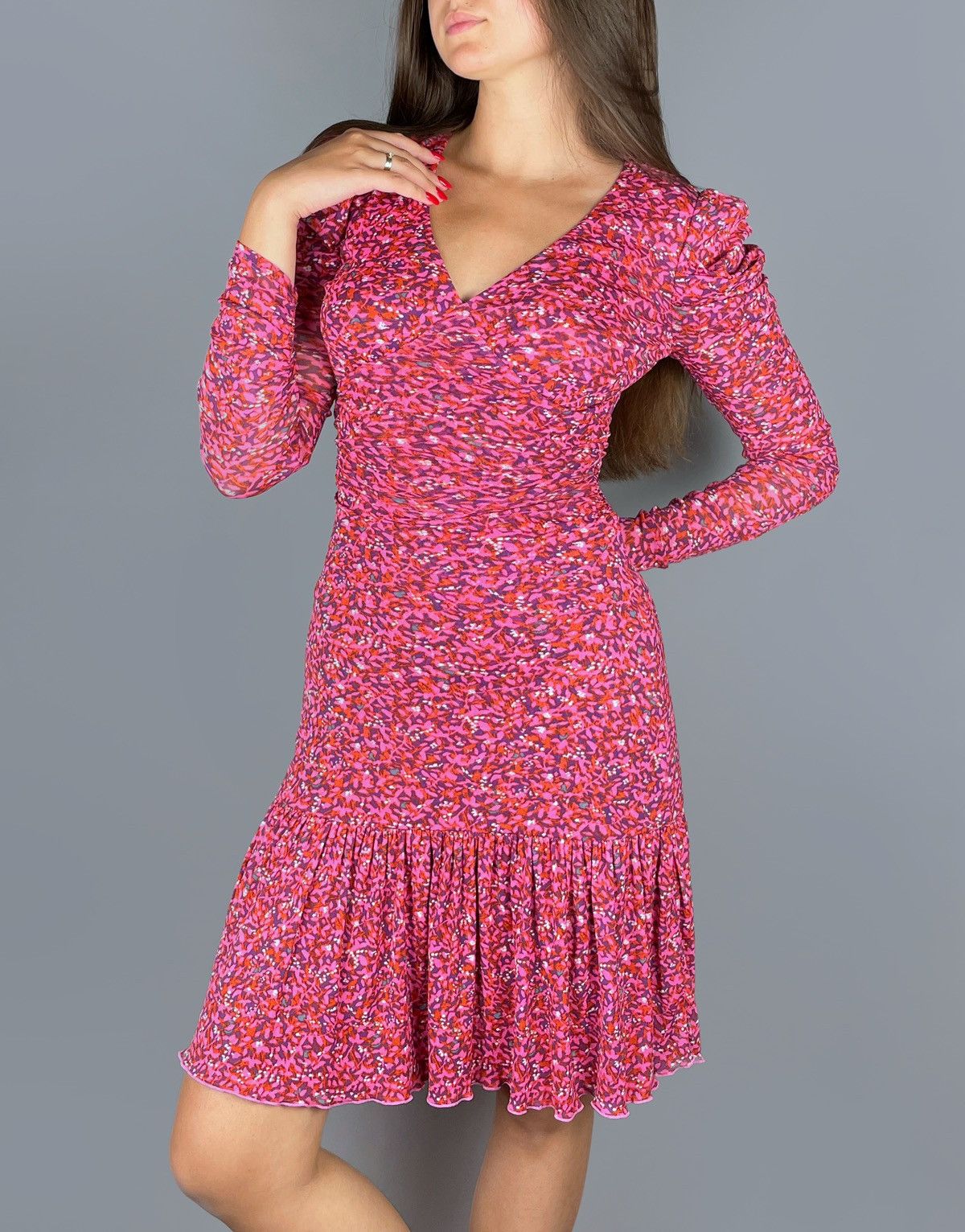 Diane von Furstenberg DIANE VON FURSTENBERG Alyssa Ruched Mini Dress Size XS Size XS / US 0-2 / IT 36-38 - 1 Thumbnail