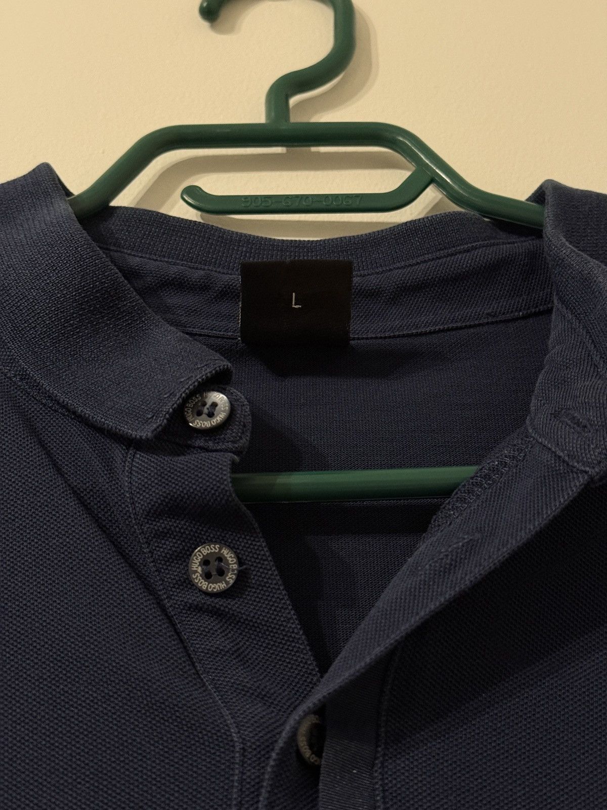 Hugo Boss Hugo Boss Long Sleeve Polo Size US L / EU 52-54 / 3 - 4 Thumbnail