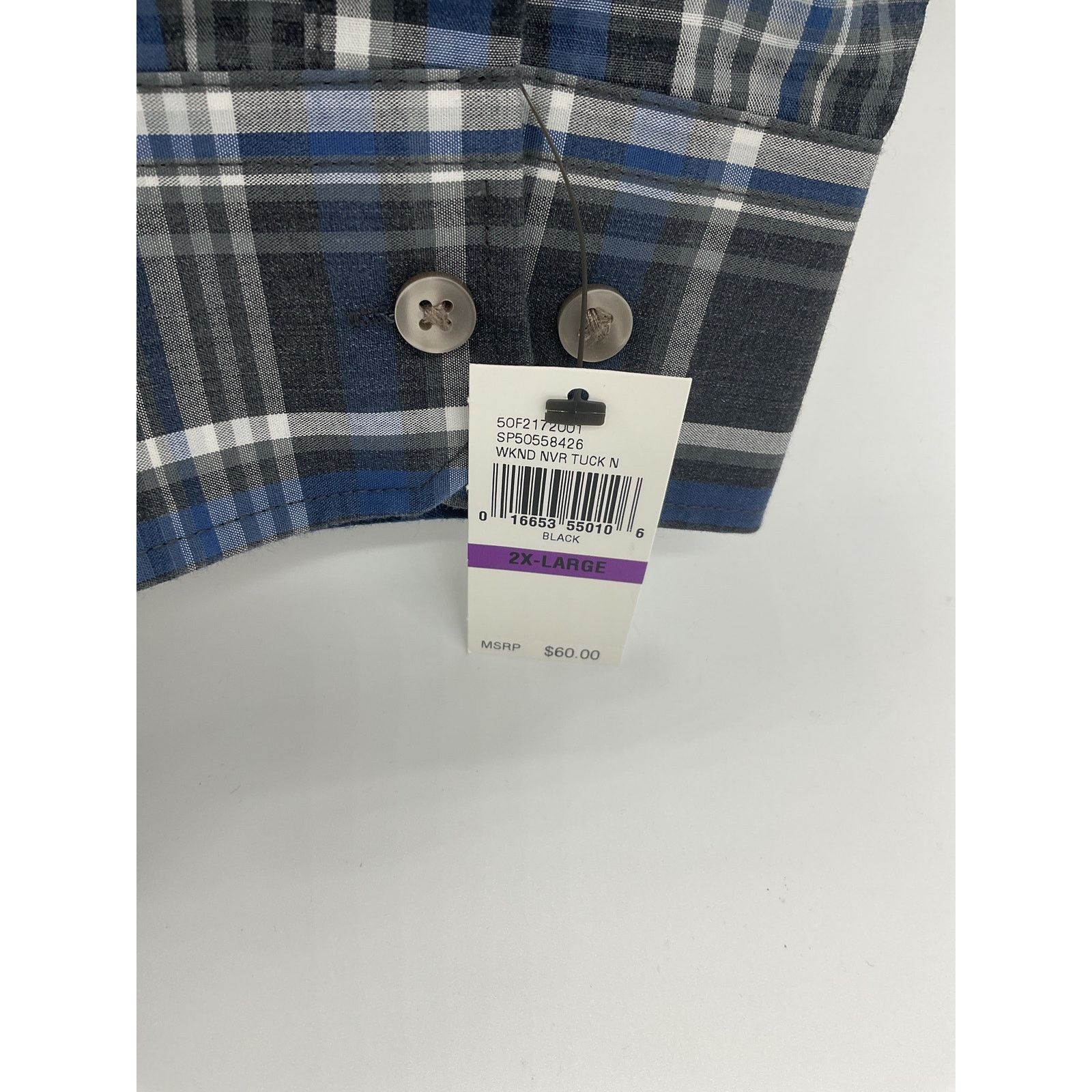 Van Heusen Van Heusen Never Tuck Long Sleeve Button up shirt - Size XXL Size US XXL / EU 58 / 5 - 5 Thumbnail