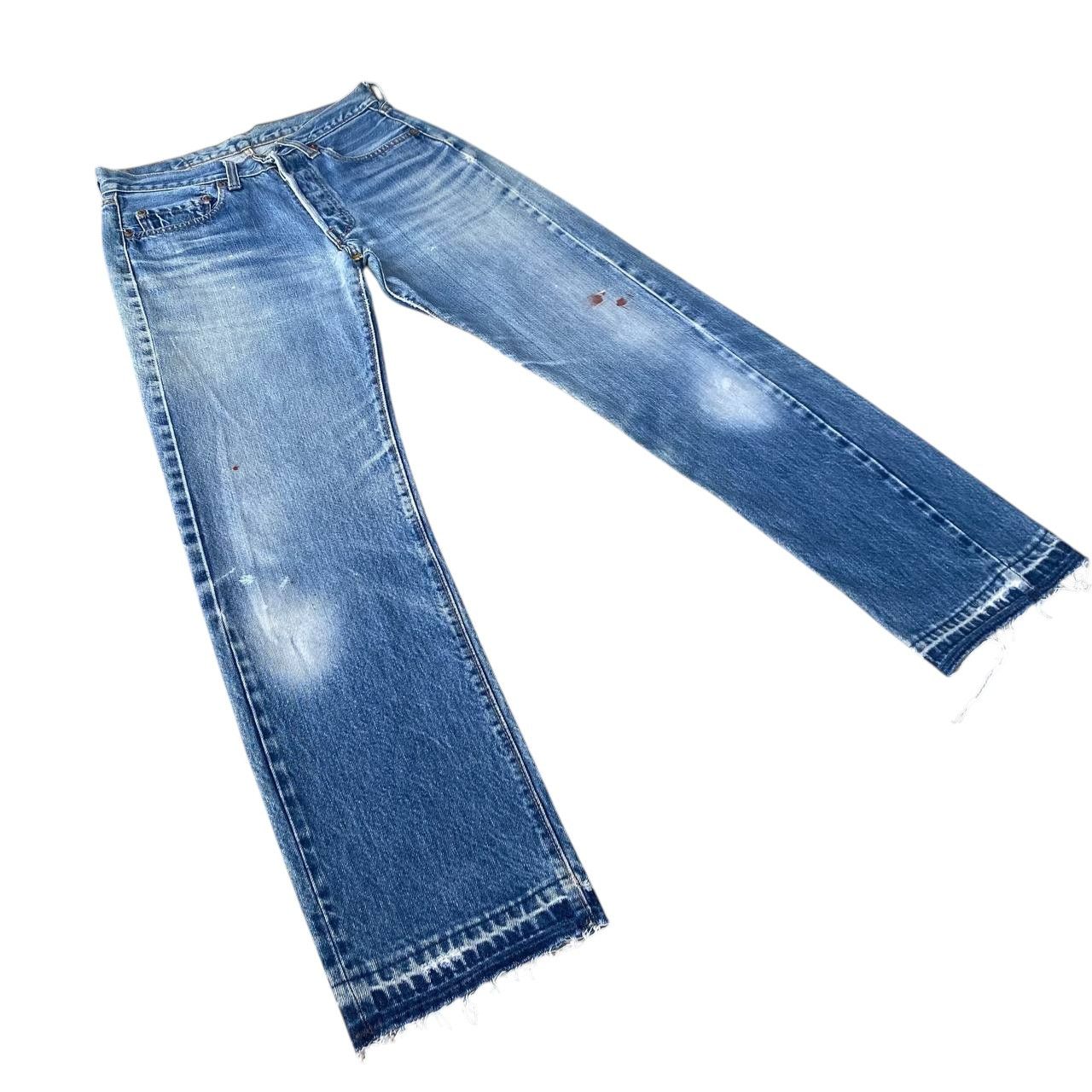 Levi's Vintage Clothing Rare 1970s Levi’s 501 Redline Selvedge FRAYED Hem Button 6 Size US 28 / EU 44 - 10 Thumbnail