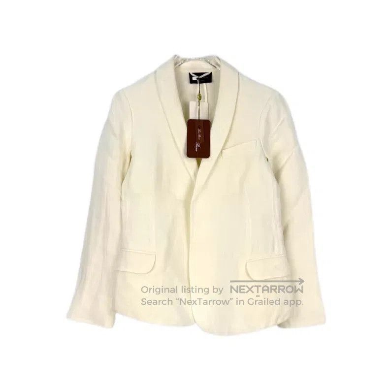 Loro Piana Loro Piana Off-white Linen Casual Blazer Size XS / US 0-2 / IT 36-38 - 1 Thumbnail