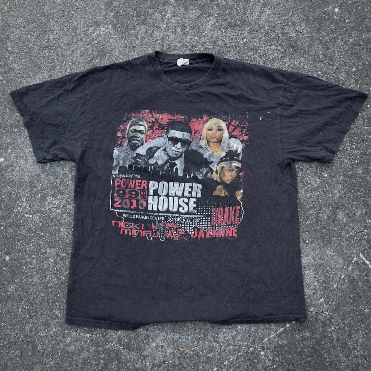 Band Tees × Rap Tees × Vintage Vintage 2010 POWER 99 FM POWERHOUSE Philly Shirt Size US XL / EU 56 / 4 - 1 Thumbnail