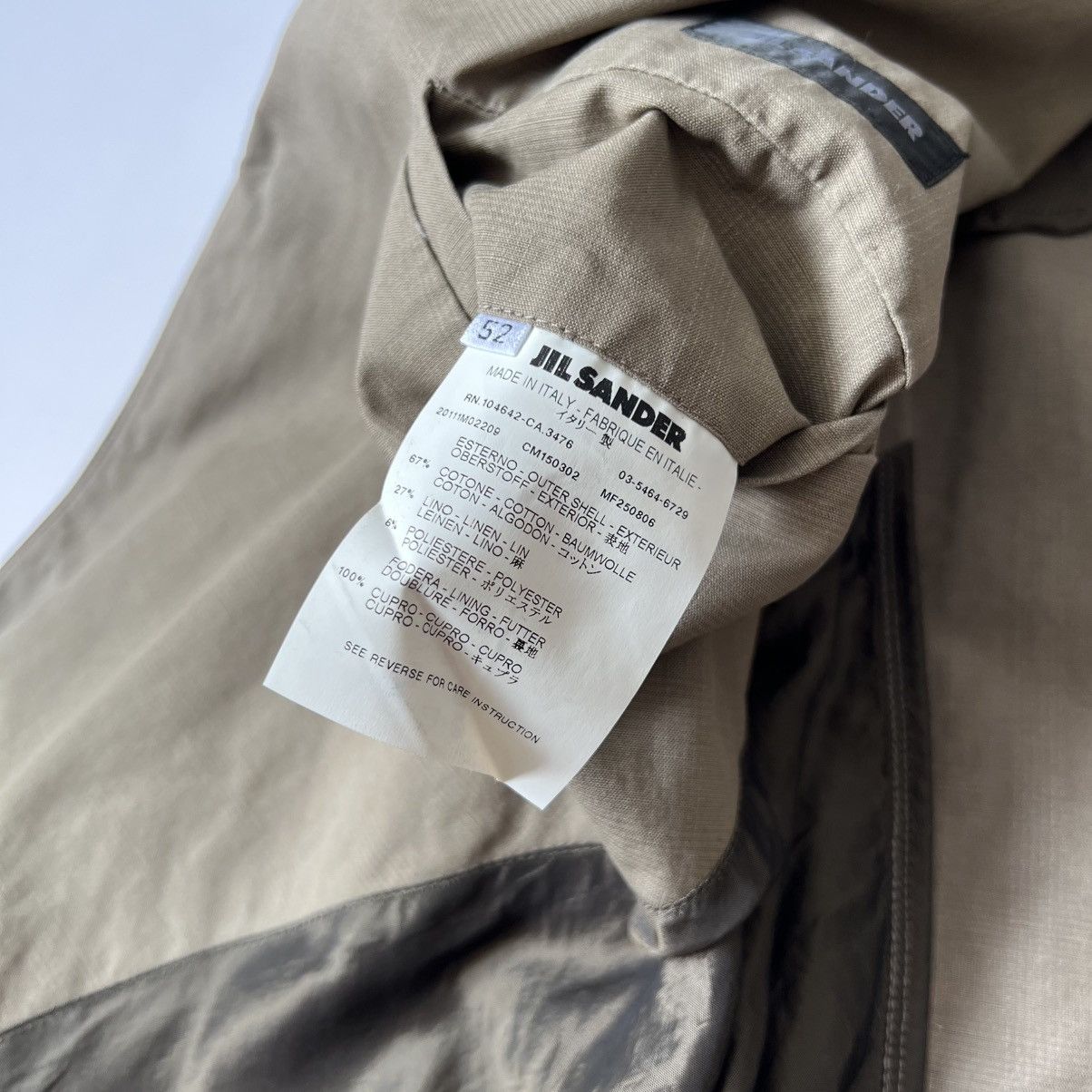 Jil Sander Jil Sander cotton linen blazer jacket sport coat Size US M / EU 48-50 / 2 - 5 Thumbnail